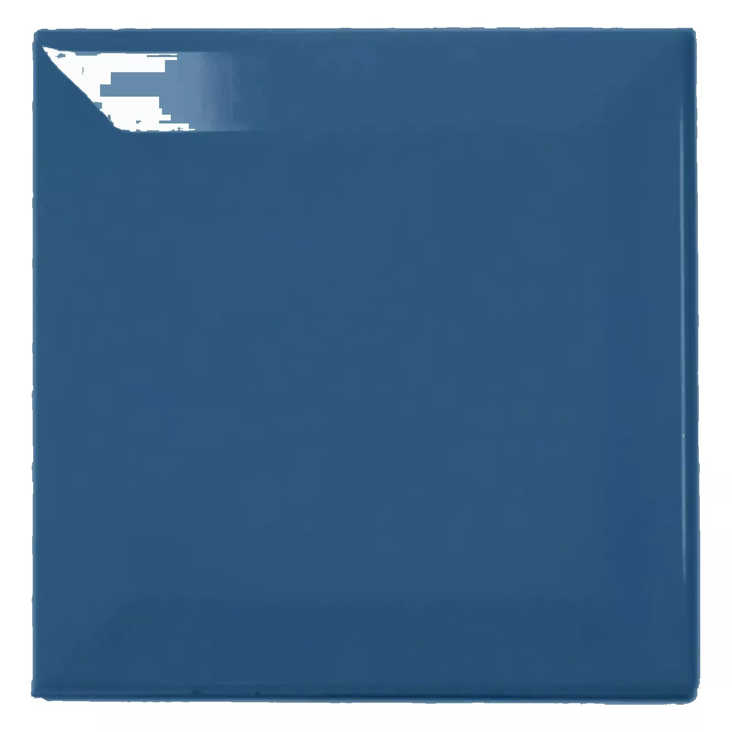 Carrelage métro Bleu Brillant 10x10 cm Avec Facette Catarina Zafiro