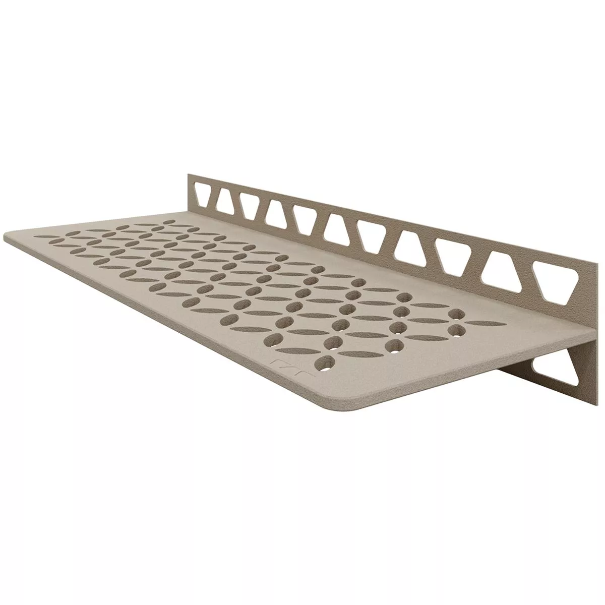 Doucheplank wandplank Schlüter rechthoek 30x11,5cm Floral Cream