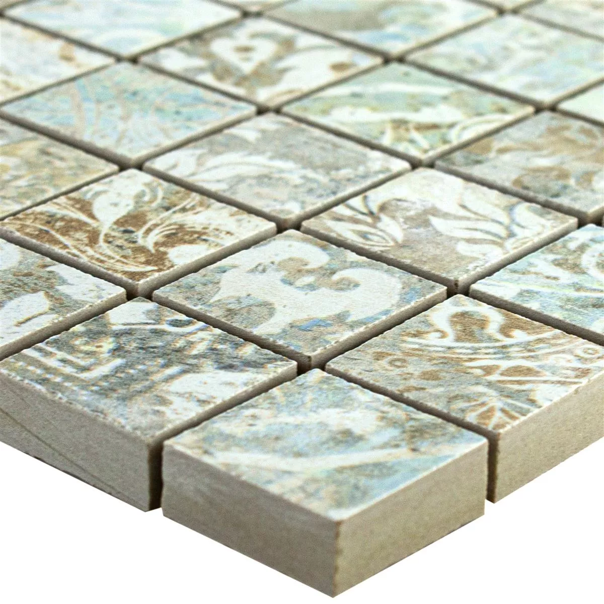 Céramique Mosaïque Carrelage Bellona Effet Coloré 25x25mm