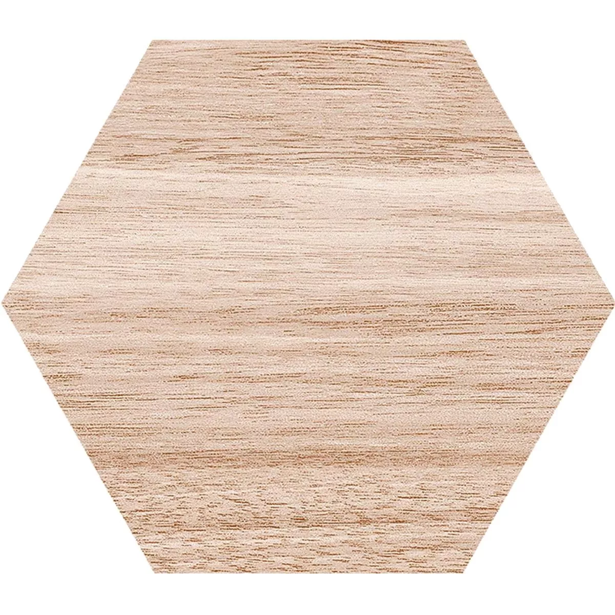 Grès Cérame Pleine Masse Carrelage Hexwood Hexagone Beige 22,5 x 25,9cm