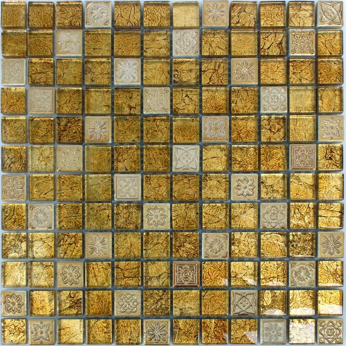 Mozaïektegel Glas Natuursteen Coloniale Guld