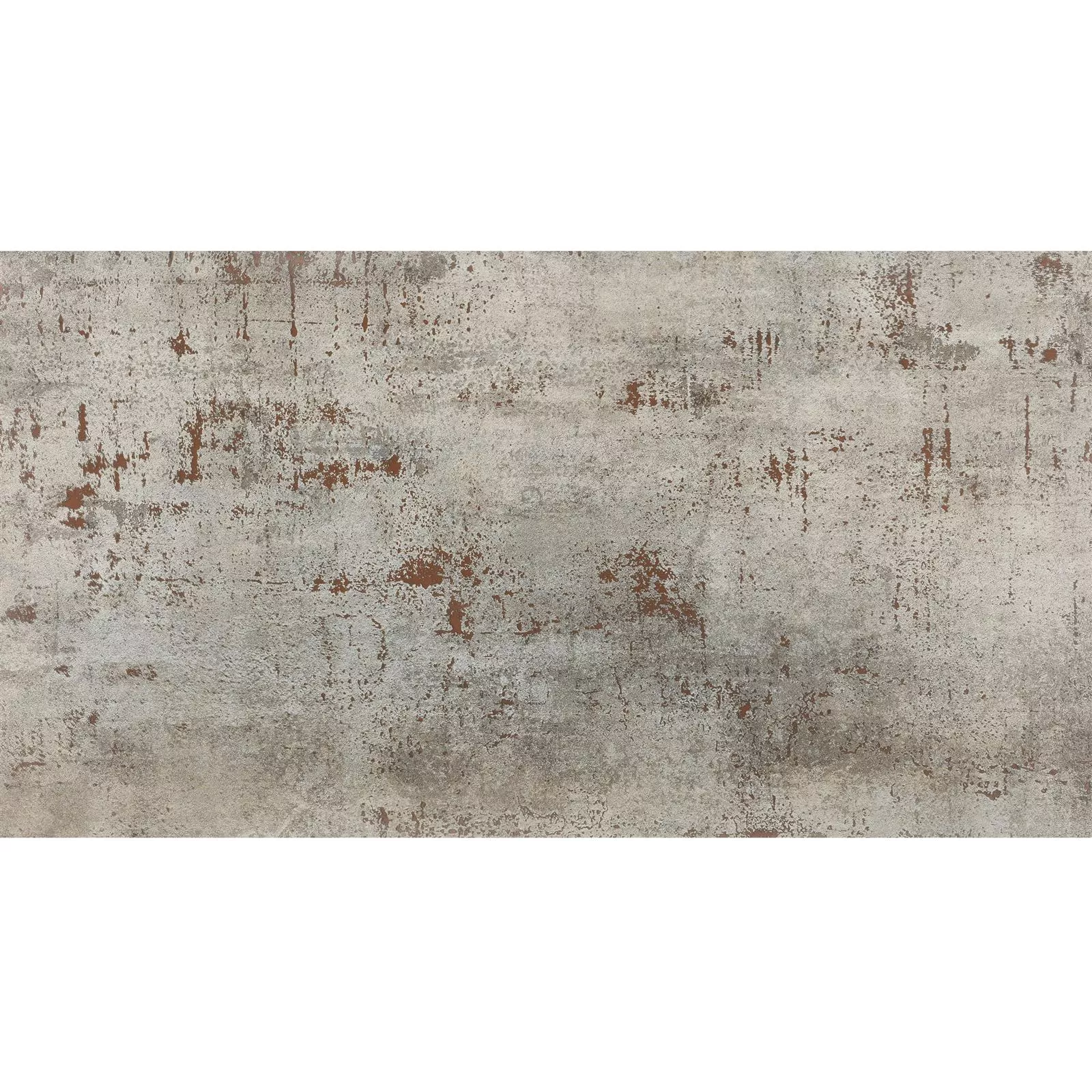 Échantillon Carrelage Sol Et Mur Phantom Métaloptique Demi Poli Argent 30x60cm
