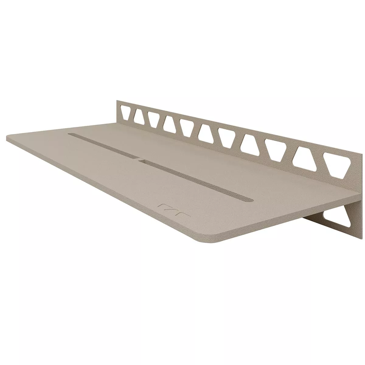 Doucheplank wandplank Schlüter rechthoek 30x11,5cm Pure Cream