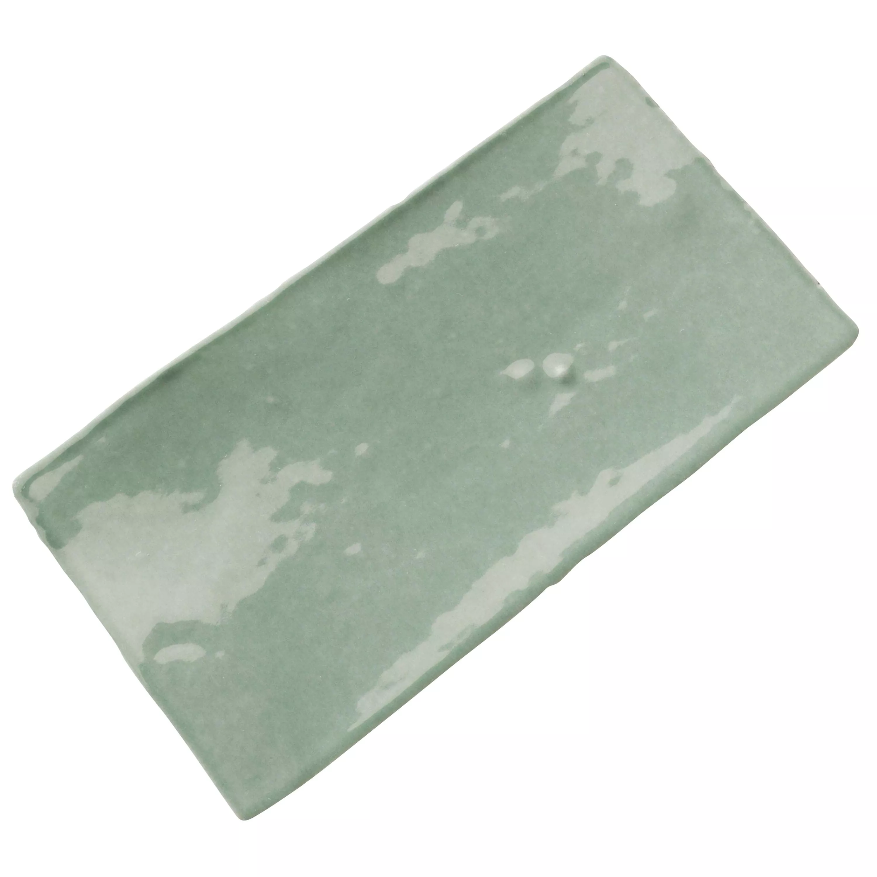 Sample Wandtegels Algier Handgemaakte 7,5x15cm Groen