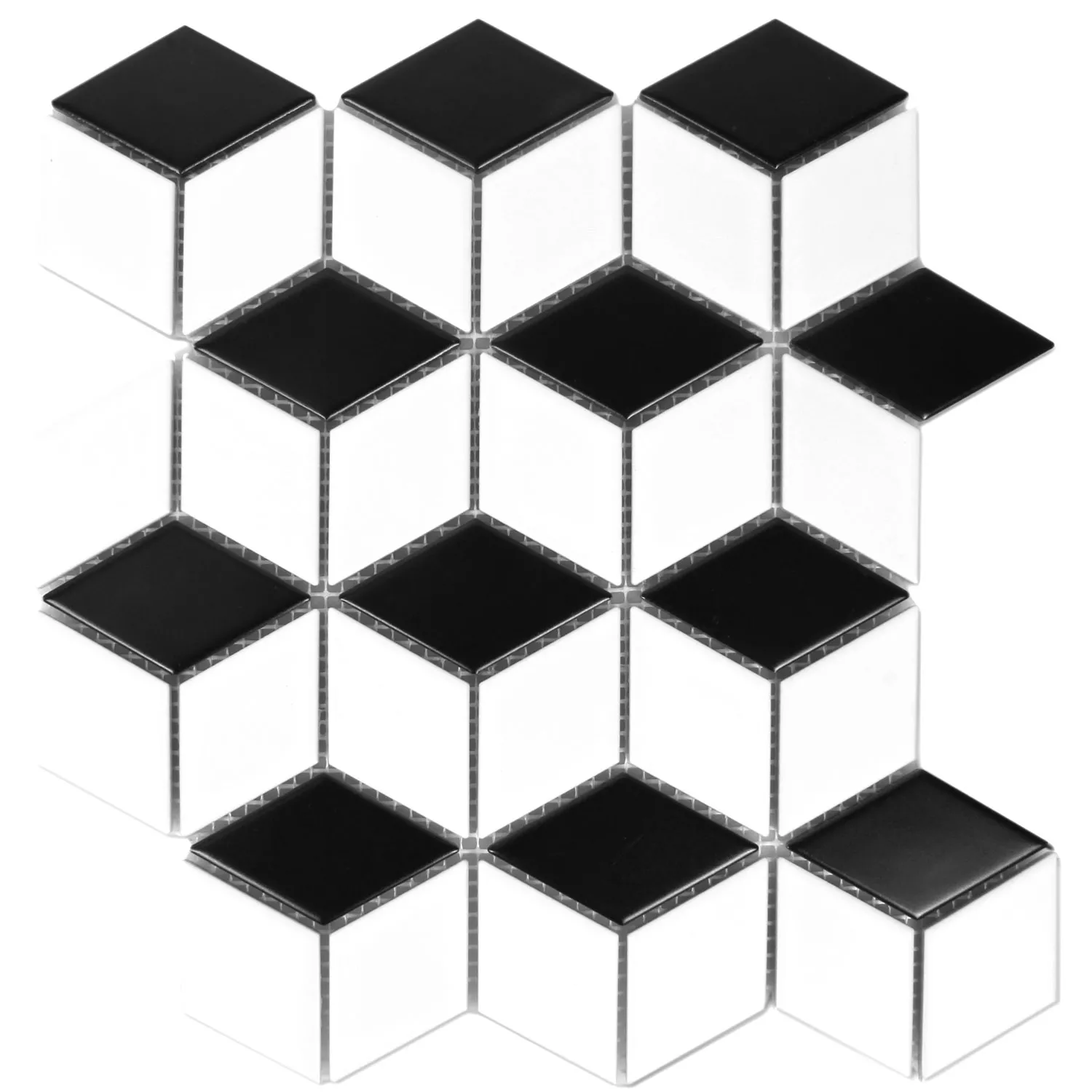 Échantillon Céramique Mosaïque Kosmos 3D Cubes Mat