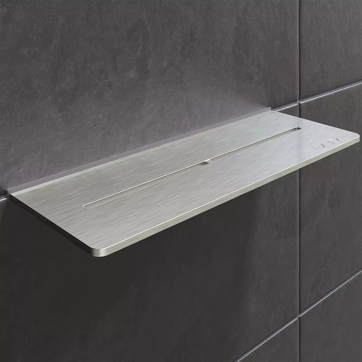 Etagère de douche étagère murale Schlüter rectangle 30x11,5cm gris pur