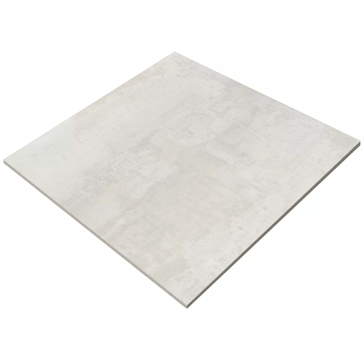 Vloertegels Herion Metalen Look Mat Blanco 60x60cm