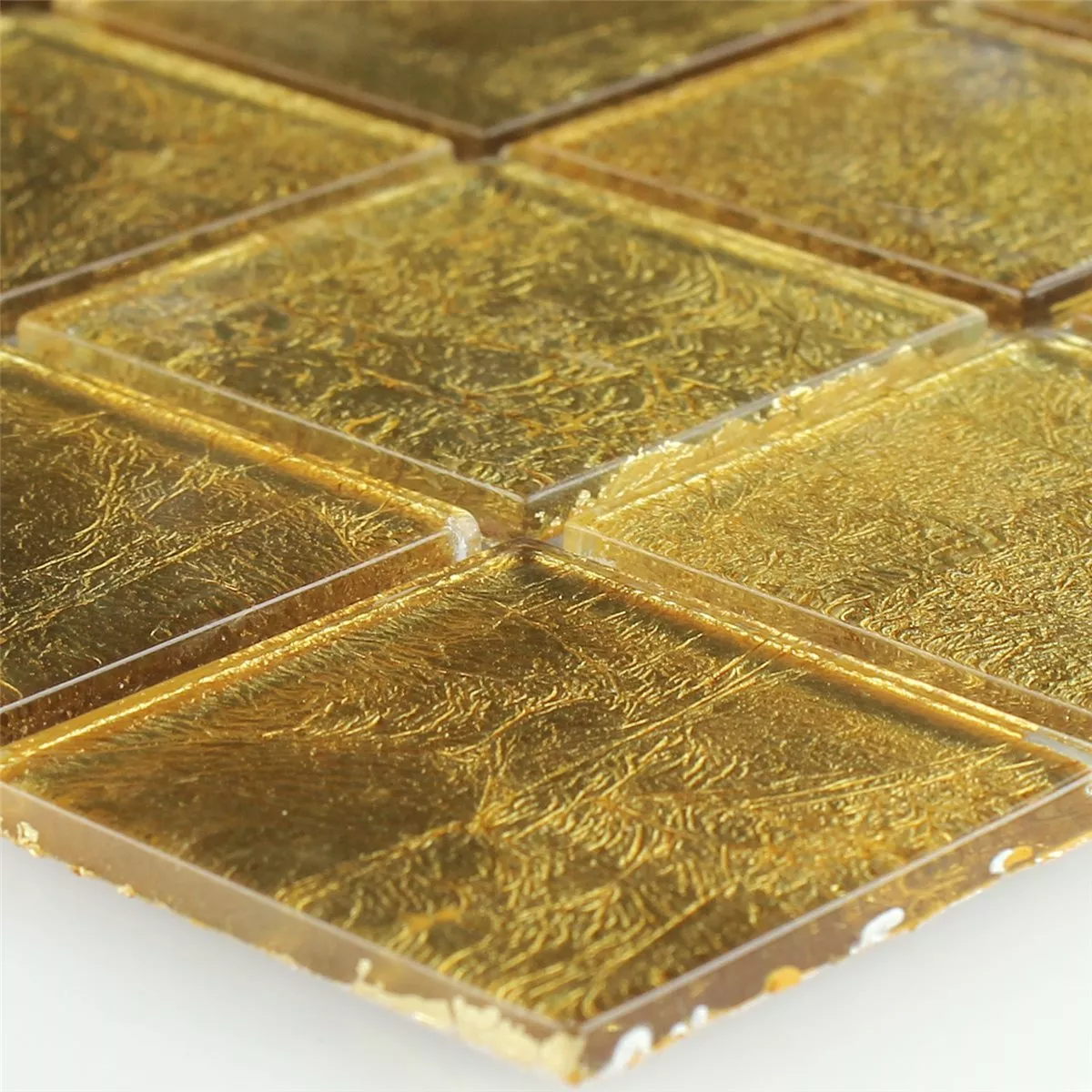 Sample Mozaïektegel Glas Effect Guld 