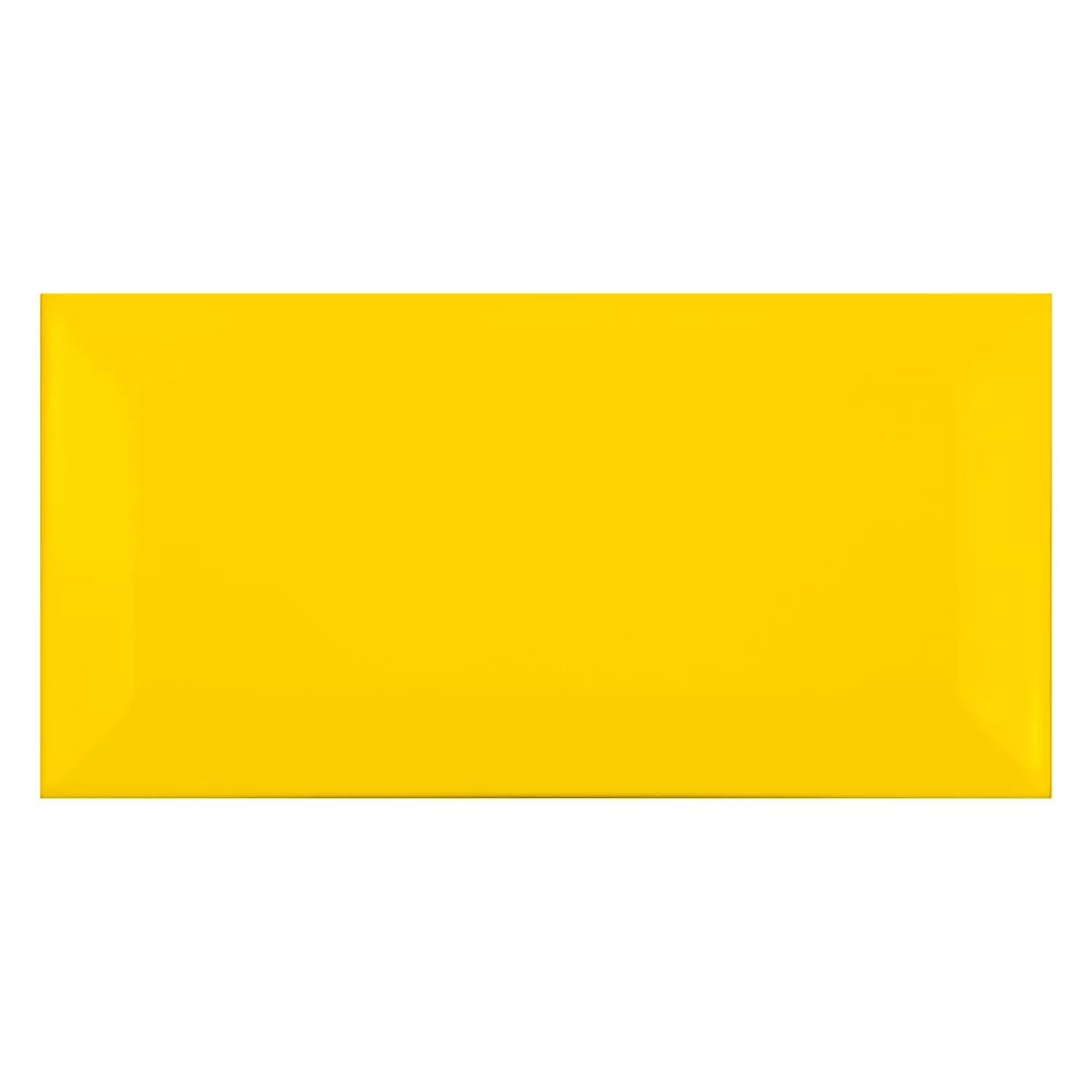 Carrelage métro Jaune Mat 7,5x15 cm Avec Facette Pitcox Sol