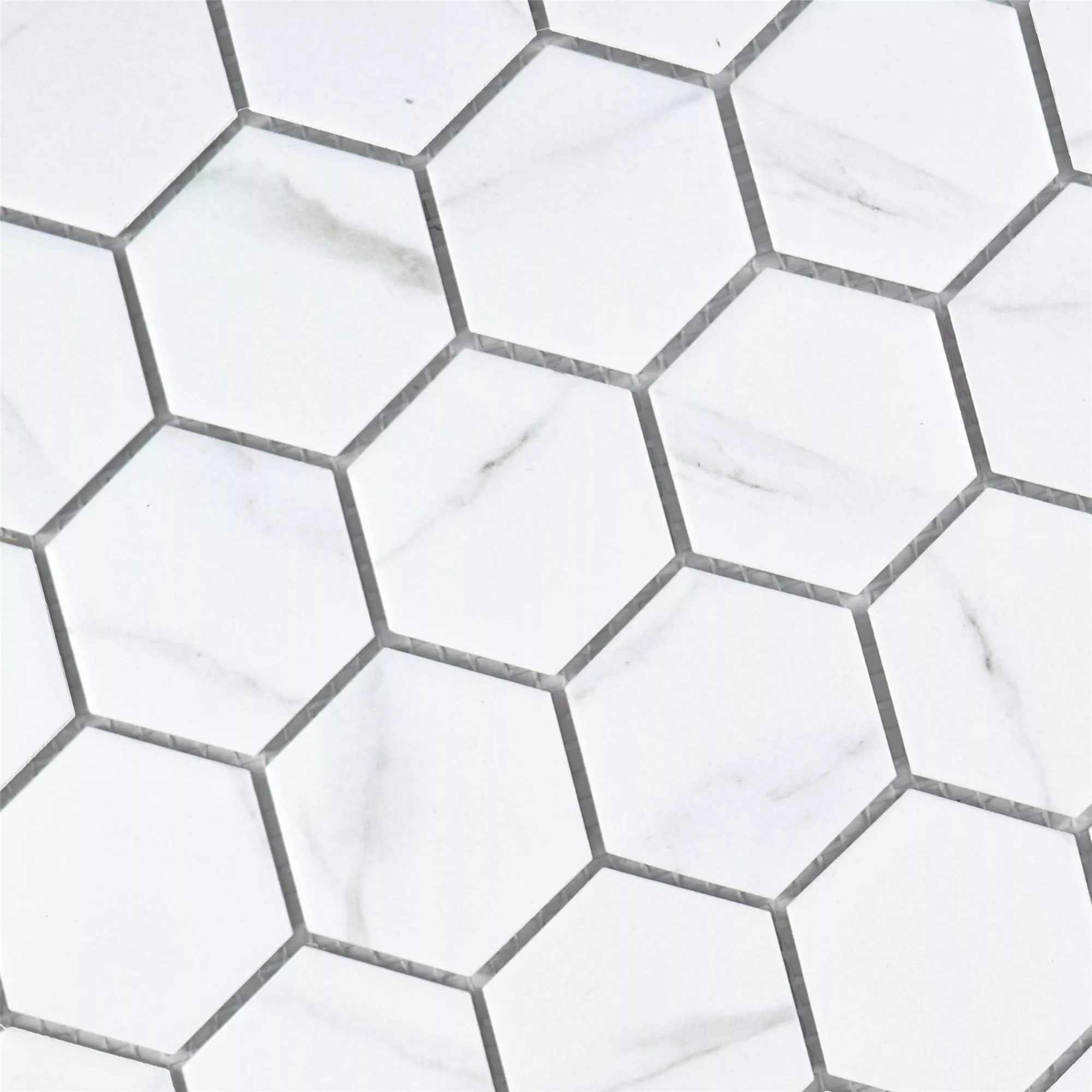 Keramiek Mozaïektegels Zyrus Carrara Hexagon 51
