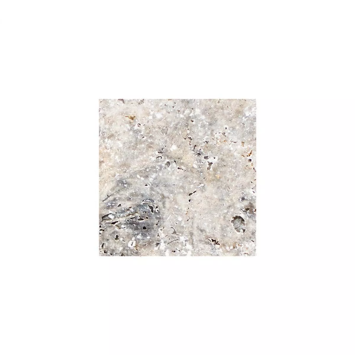Sample Natursteentegels Travertin Nestor Zilver 30,5x30,5cm