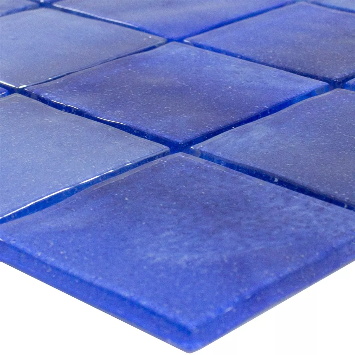 Mosaïque En Verre Ayanos Bleu 48x48x4 mm