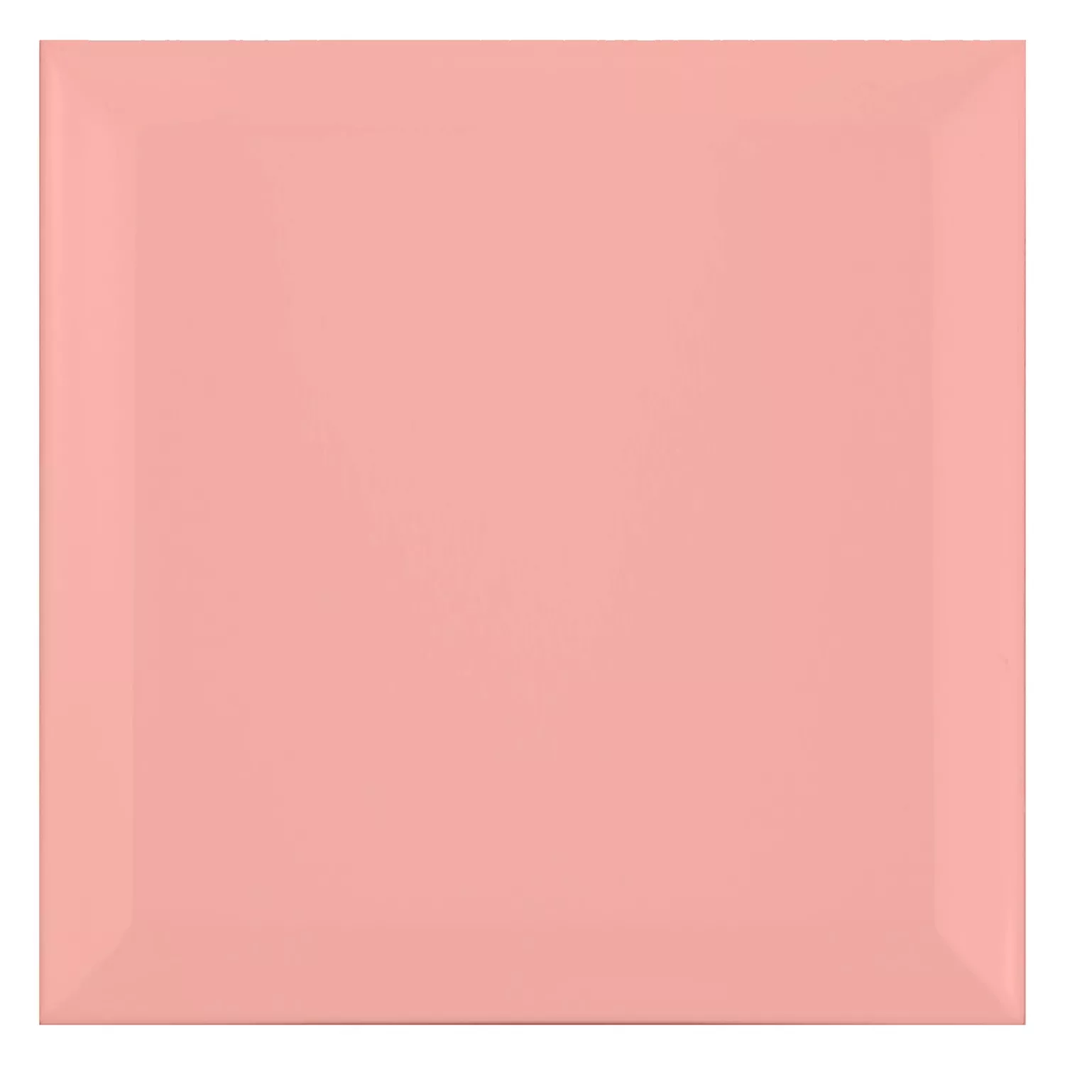 Carrelage métro Rose Mat 15x15 cm Avec Facette Eris Rose