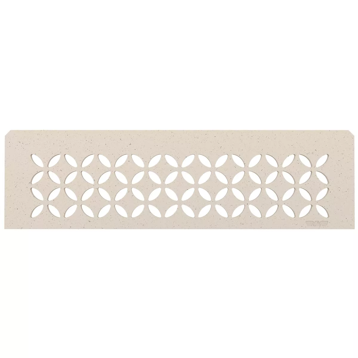 Niche wandplank Schlüter rechthoekig 30x8,7cm bloemen ivoor