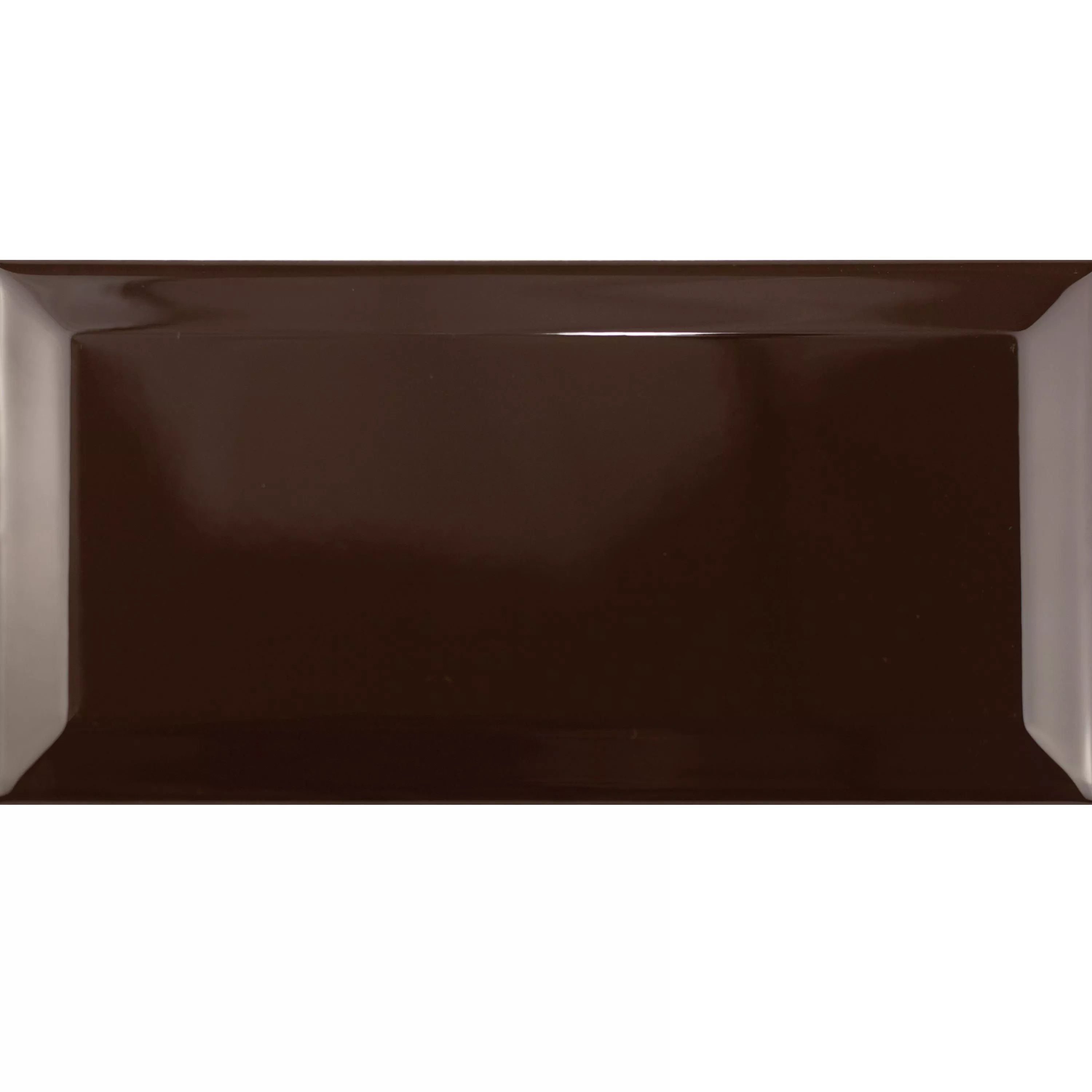 Metro Carrelage Mural Brussel Avec Facette 10x20x0,7cm Chocolate Metro Carrelage Mural Brussel Avec Facette 10x20x0,7cm Chocolate