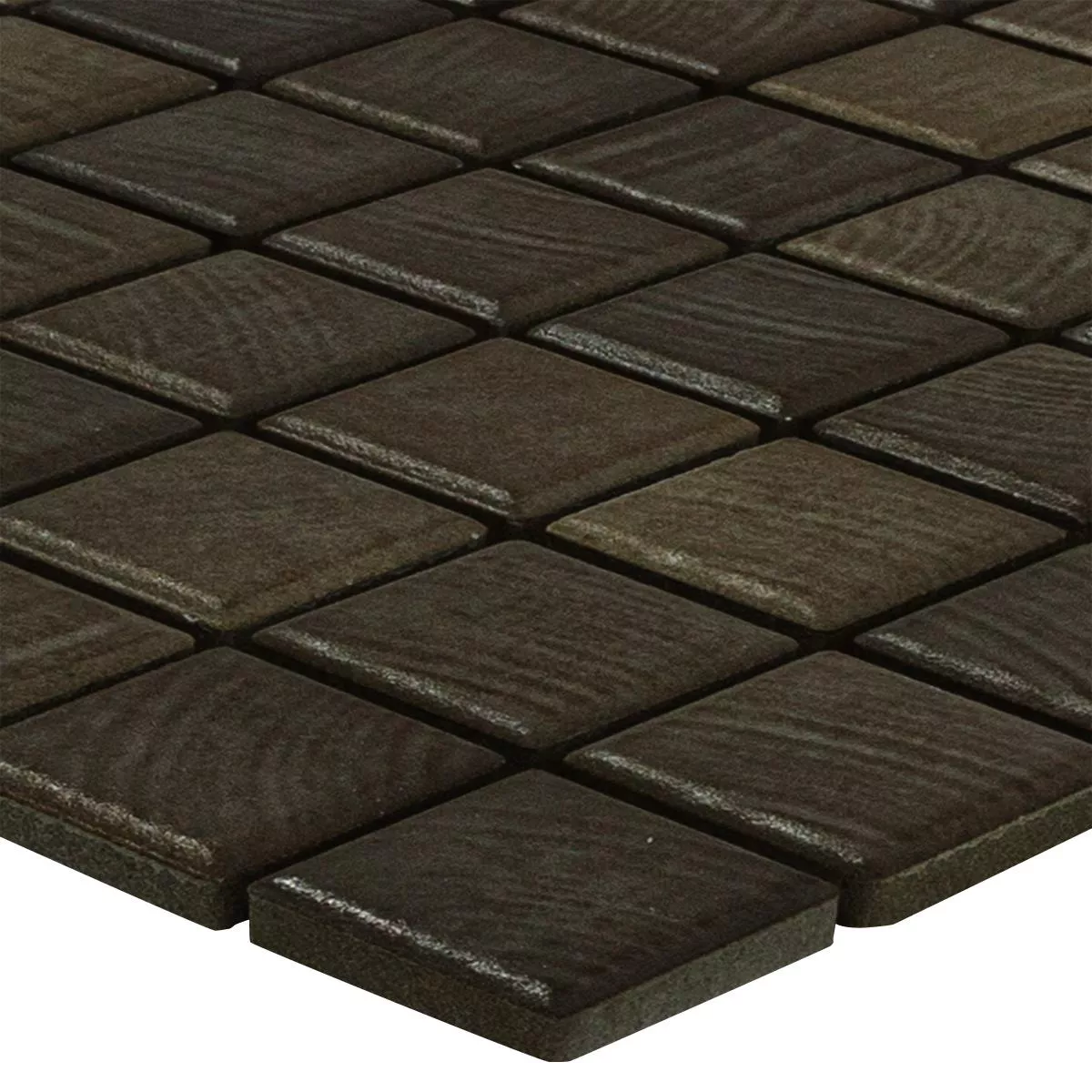 Céramique Mosaïque Carrelage Luminara Imitation Bois Anthracite