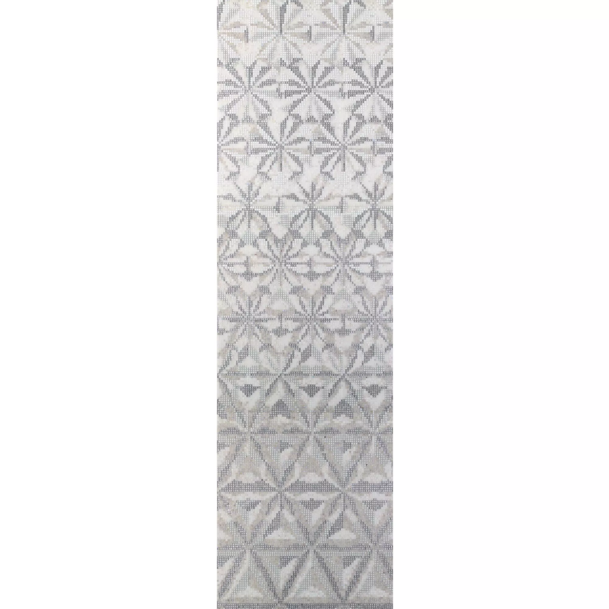 Mosaïque En Verre Image Magicflower White 110x240cm