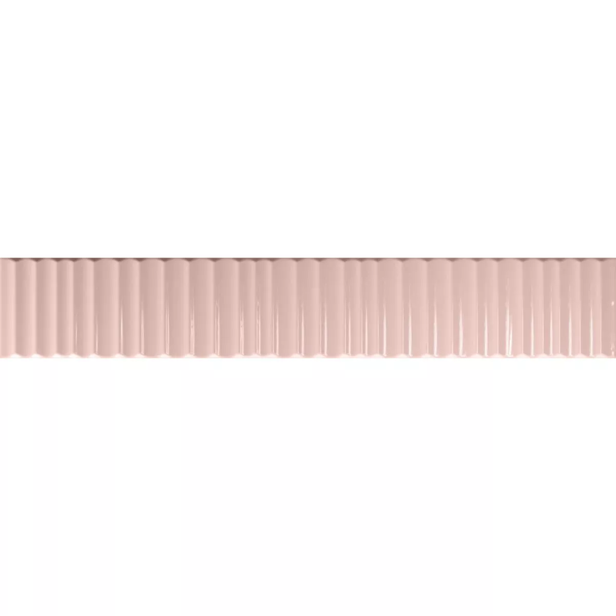 Wandfliesen Avila Relief Pink Glänzend 5x30cm