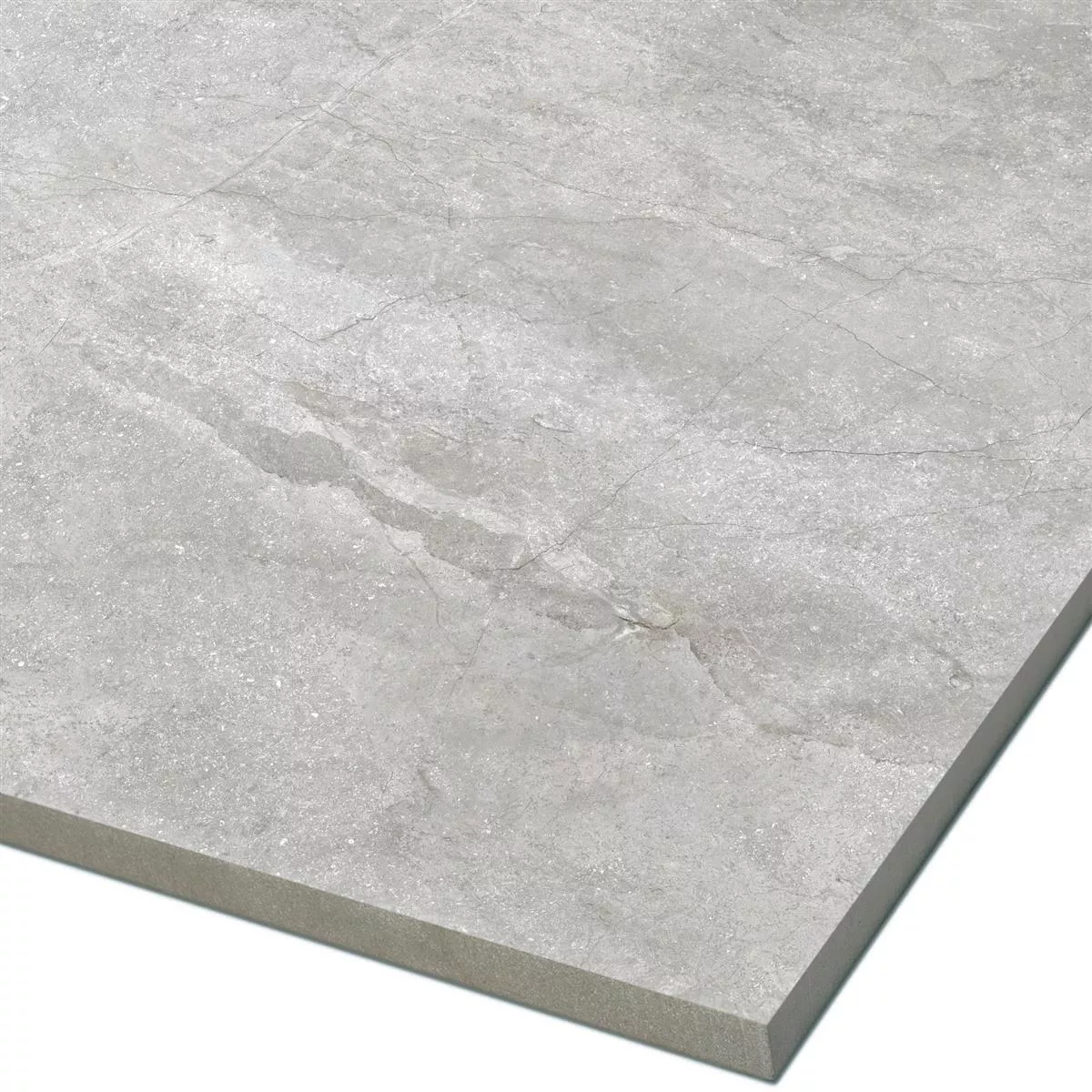 Sample Vloertegels Pangea Marmerlook Mat Zilver 60x60cm