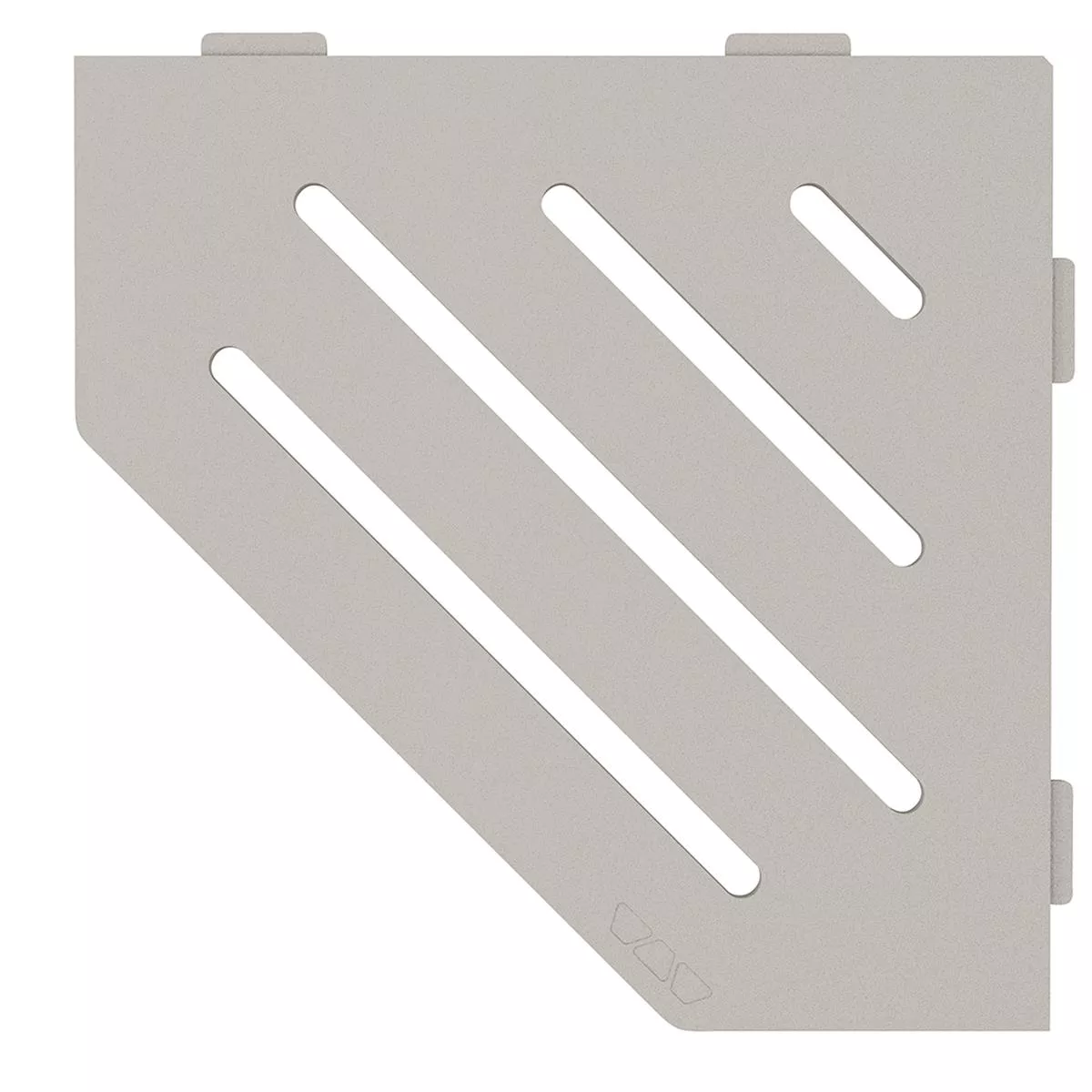 Wandplank doucheplank Schlüter 5-hoek 19,5x19,5cm Wave Beige