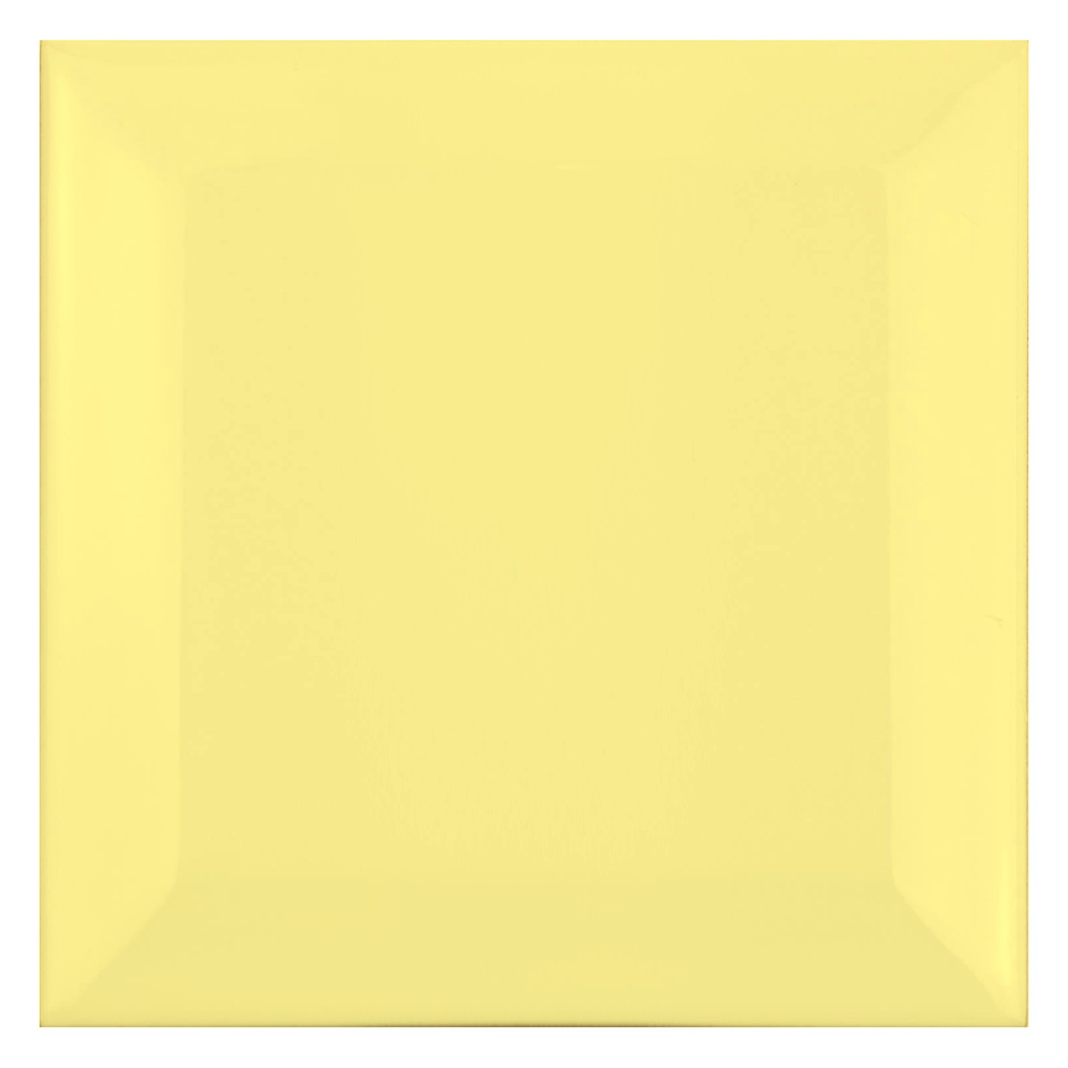 Carrelage métro Jaune Mat 10x10 cm Avec Facette Catarina Amarillo