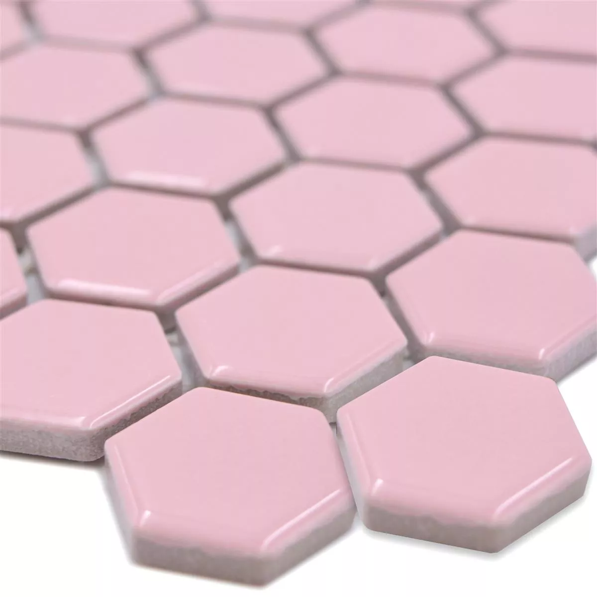 Céramique Mosaïque Salomon Hexagone Rose H23 Céramique Mosaïque Salomon Hexagone Rose H23
