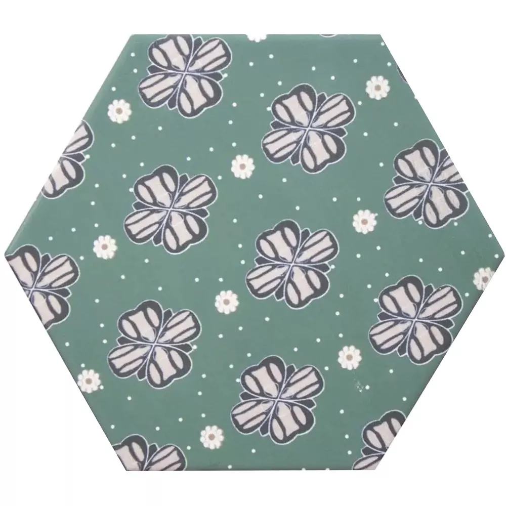 Grès Cérame Pleine Masse Carrelage Modena Hexagone Decor 7