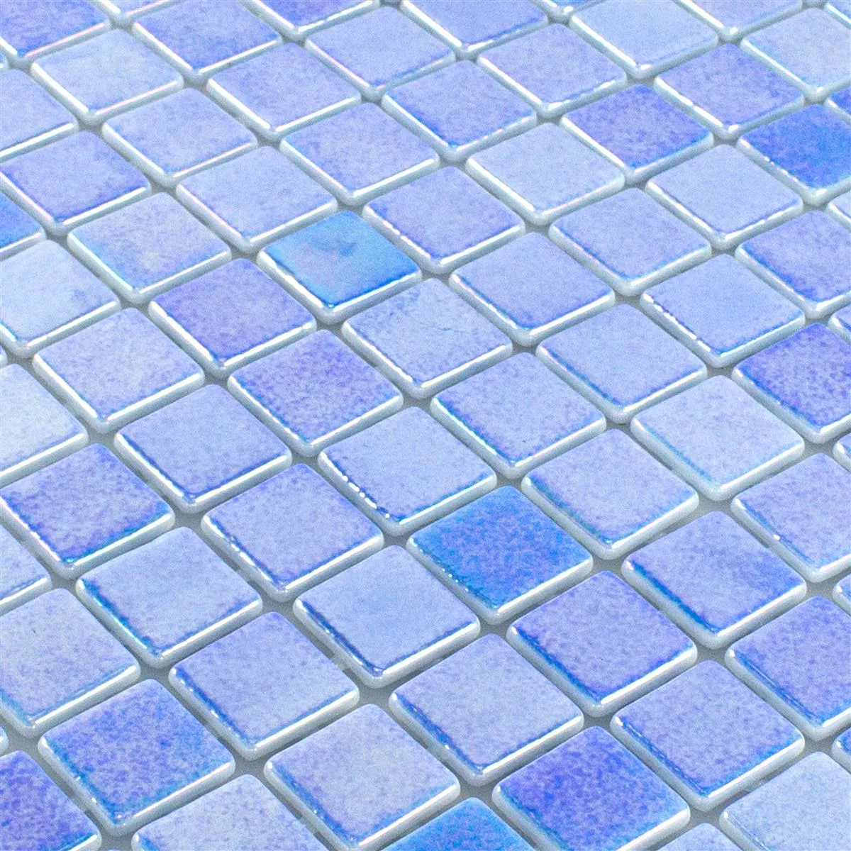 Échantillon Verre Piscine Mosaïque McNeal Bleu 25