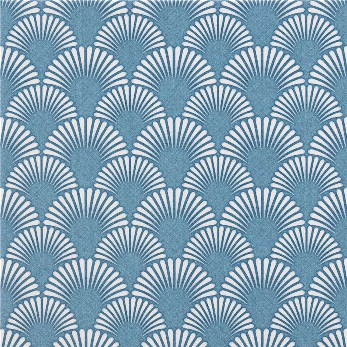 Carrelage Sol Et Mur Optique De Ciment Wildflower Bleu Décor 18,5x18,5cm