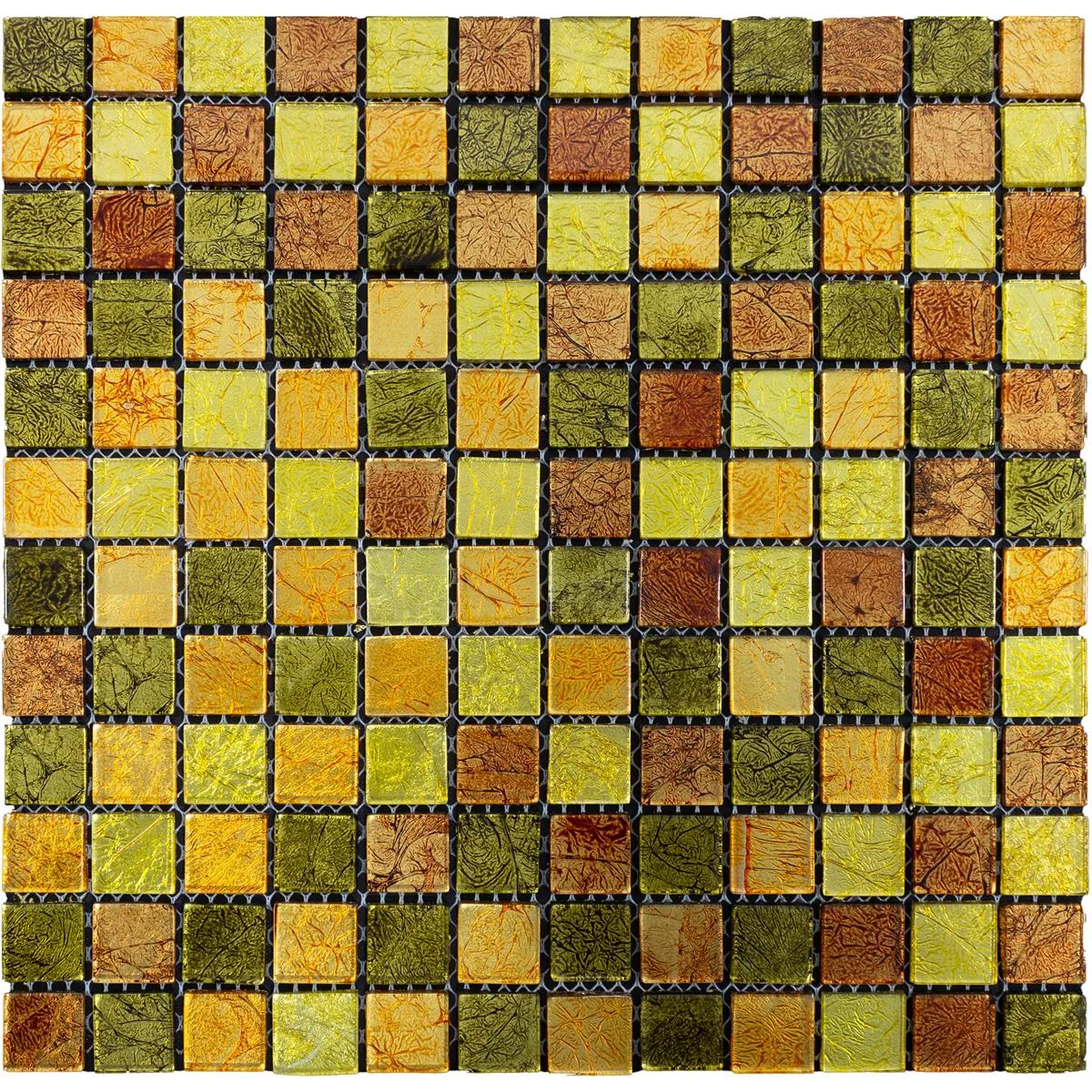 Mosaïque En Verre Carrelage Curlew Jaune Orange 23 4mm