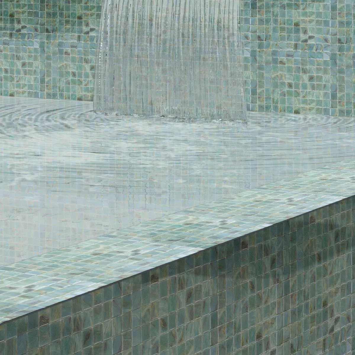 Verre Piscine Mosaïque Alassio Turquoise 25