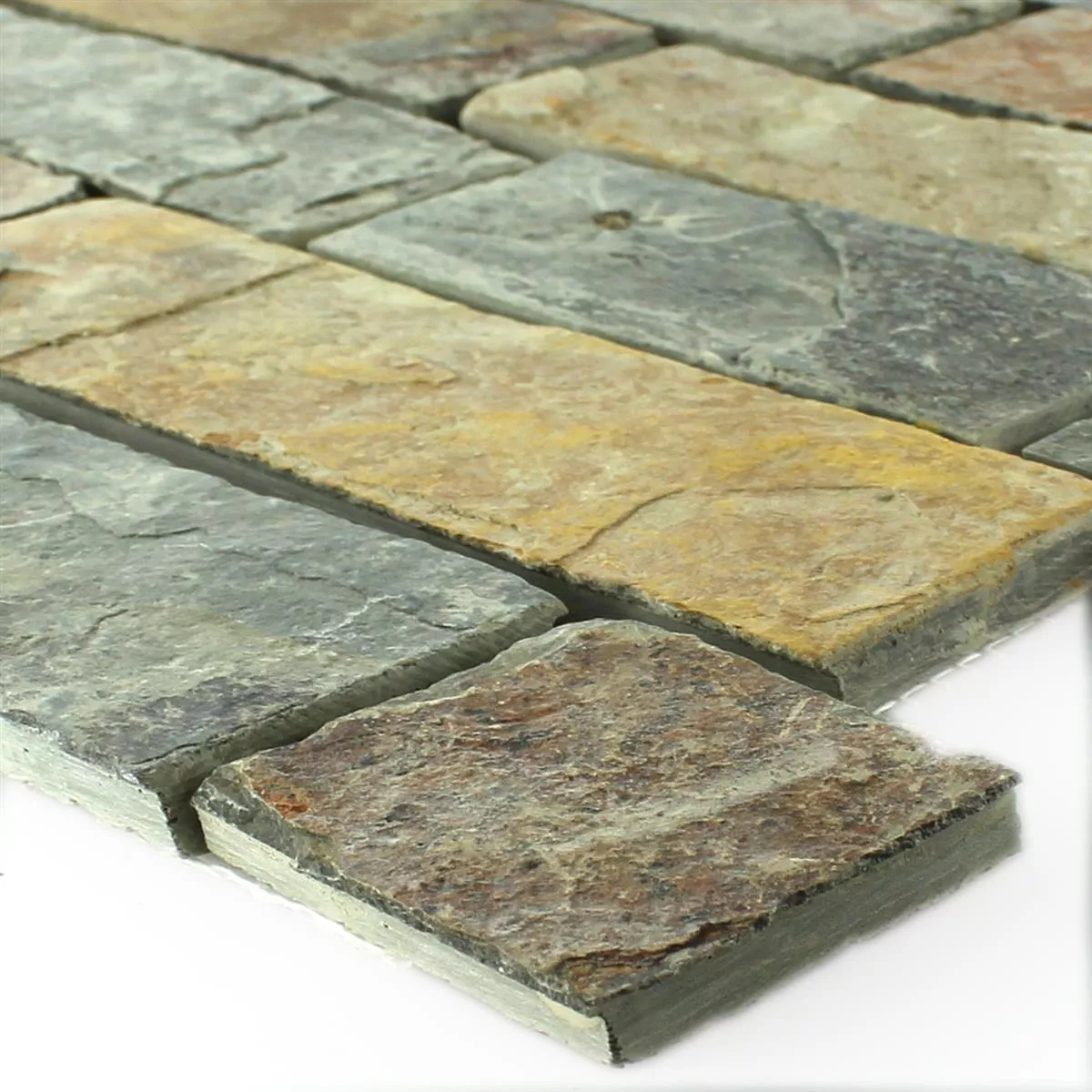 Mosaïque Ardoise Rost Brun Brick Mosaïque Ardoise Rost Brun Brick