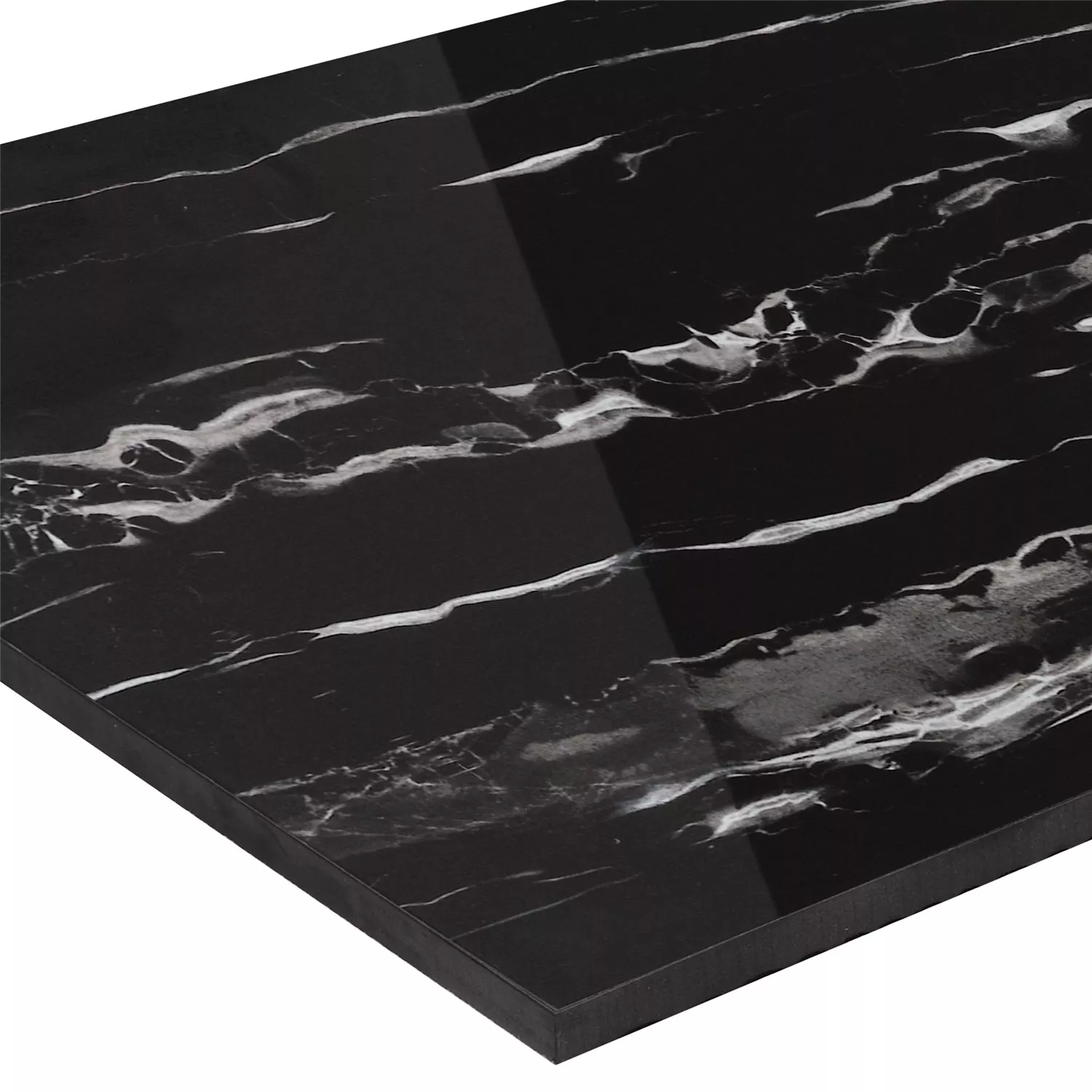 Sample Natuursteen Tegels Optik Discovery Glanzend Nero Galactica 30x60cm