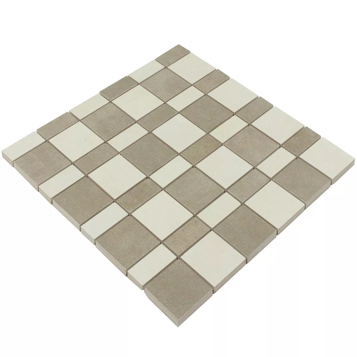 Échantillon Céramique Mosaïque Carrelage Kanorado Beige Mix