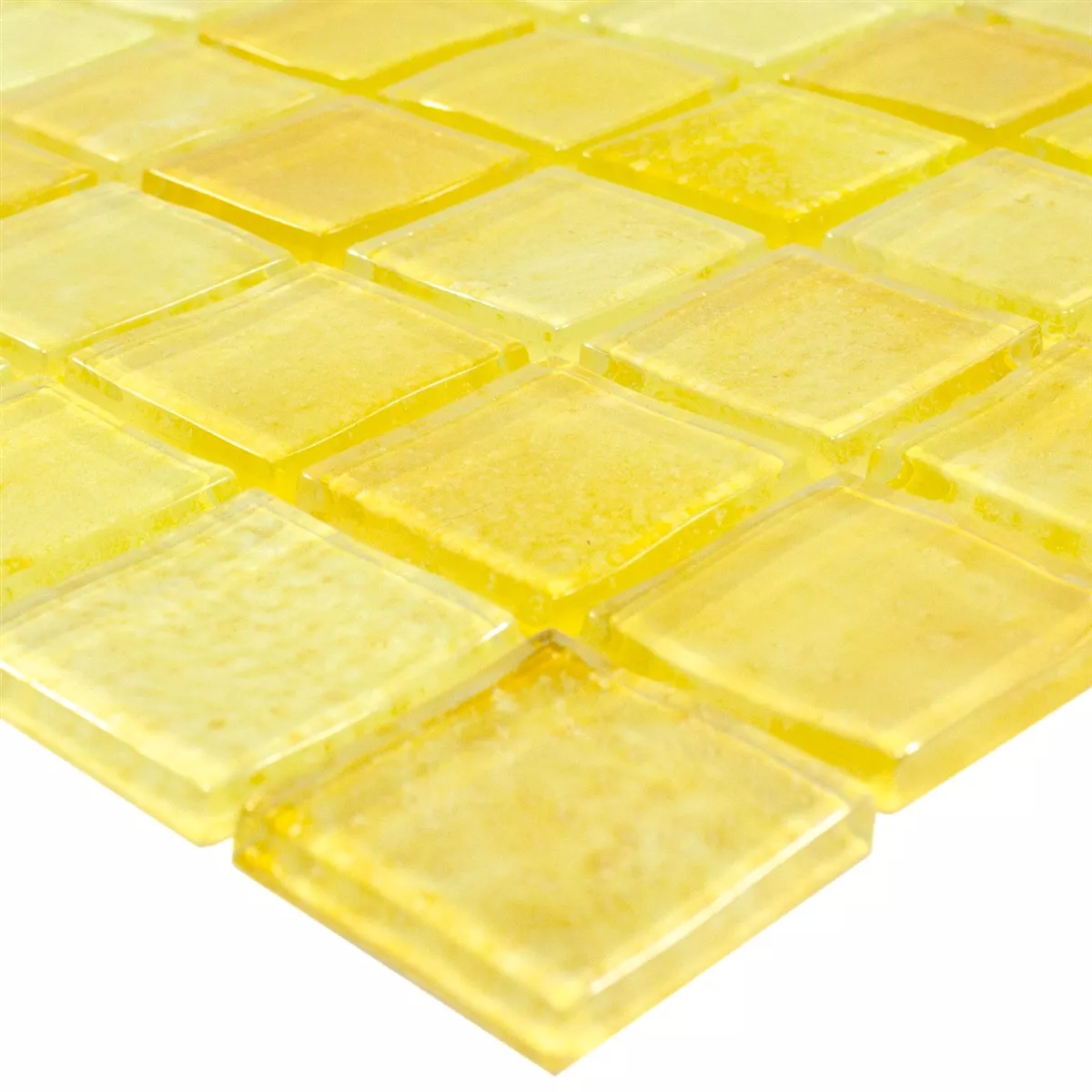 Mosaïque En Verre Argos Jaune 23x23x4 mm