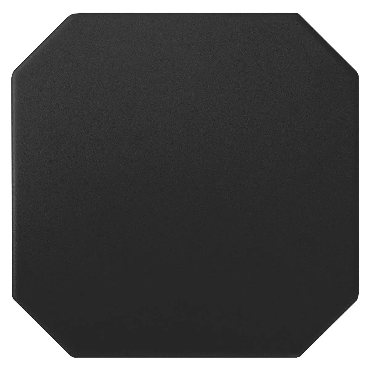 Porselein steengoed Tegels Genexia Uni Zwart Octagon 20x20cm Porselein steengoed Tegels Genexia Uni Zwart Octagon 20x20cm