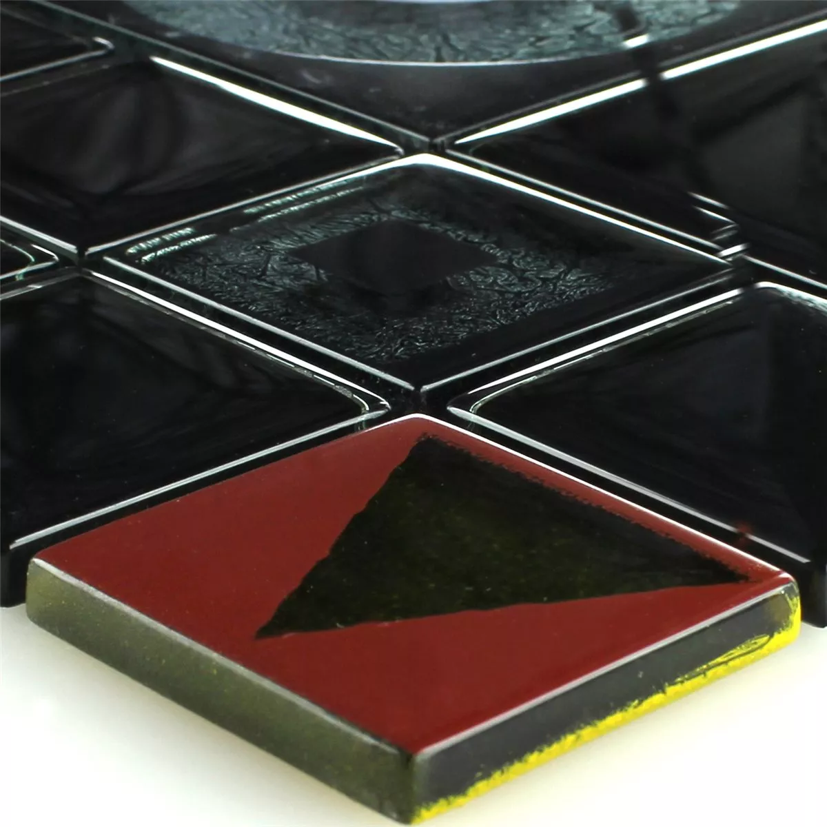 Mosaïque Verre Effet Noir Metalic