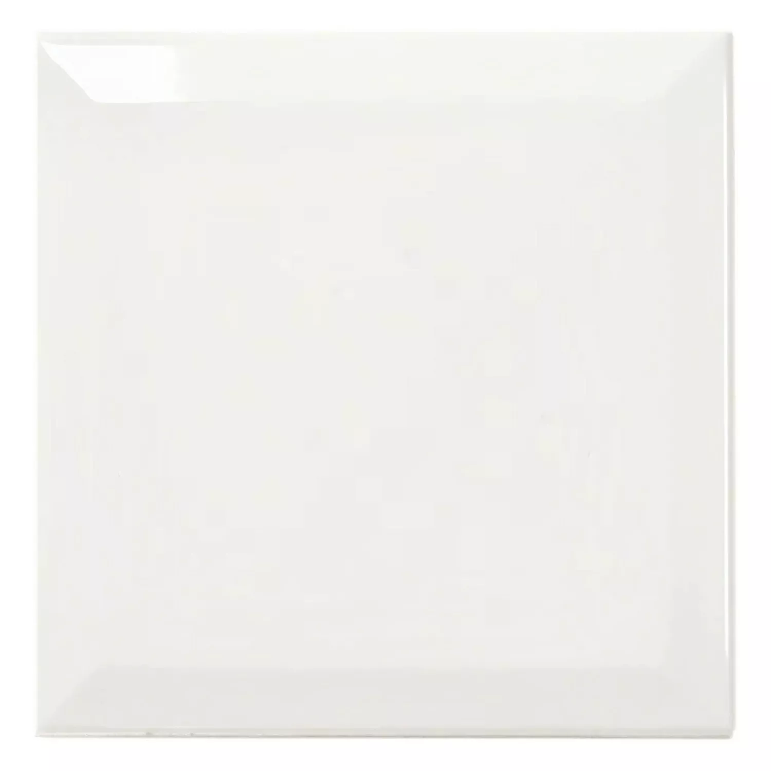 Metro tegel Wit Glanzend 15x15 cm Met Facet Eris Blanco