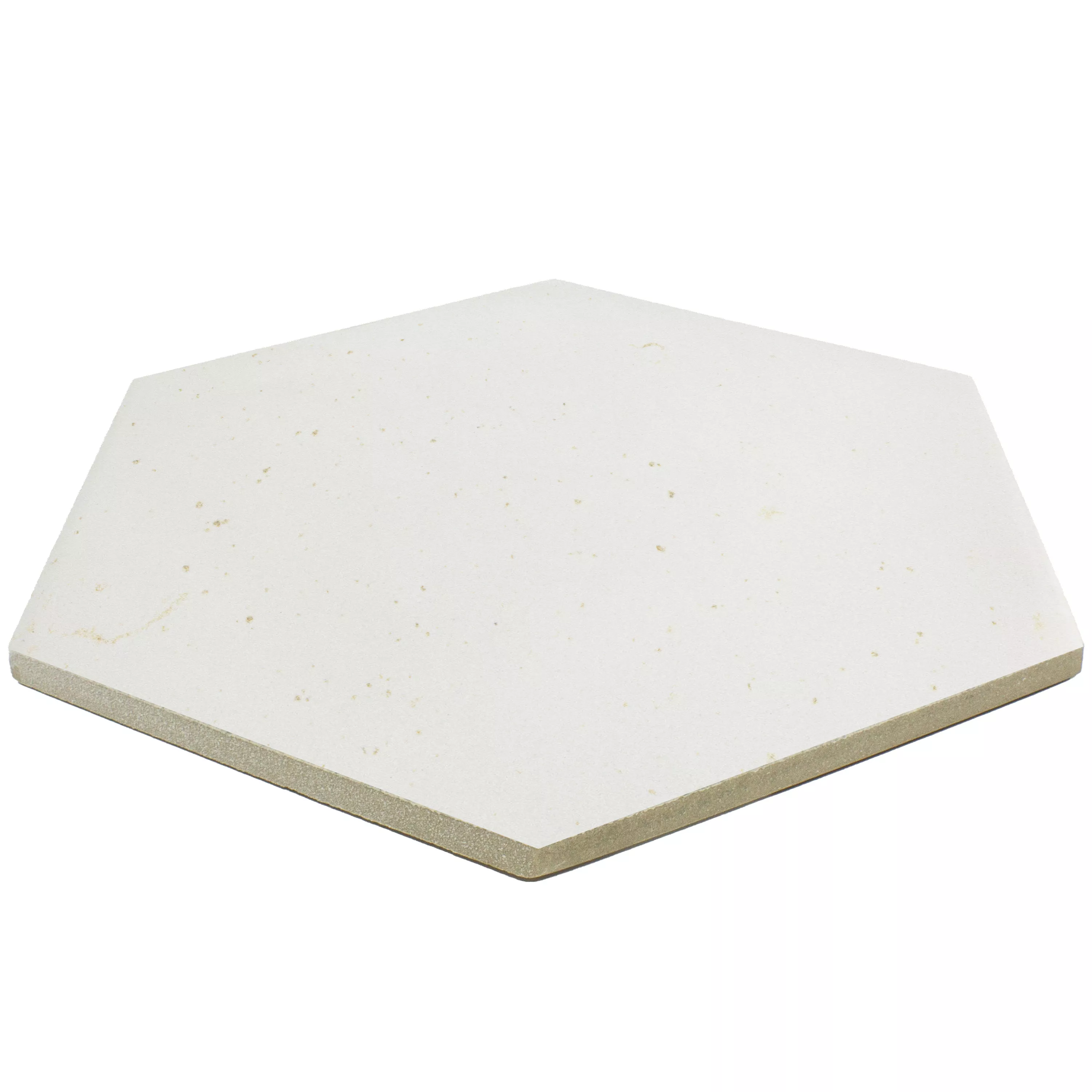 Sample Vloertegels Arosa Mat Hexagon Wit 17,3x15cm