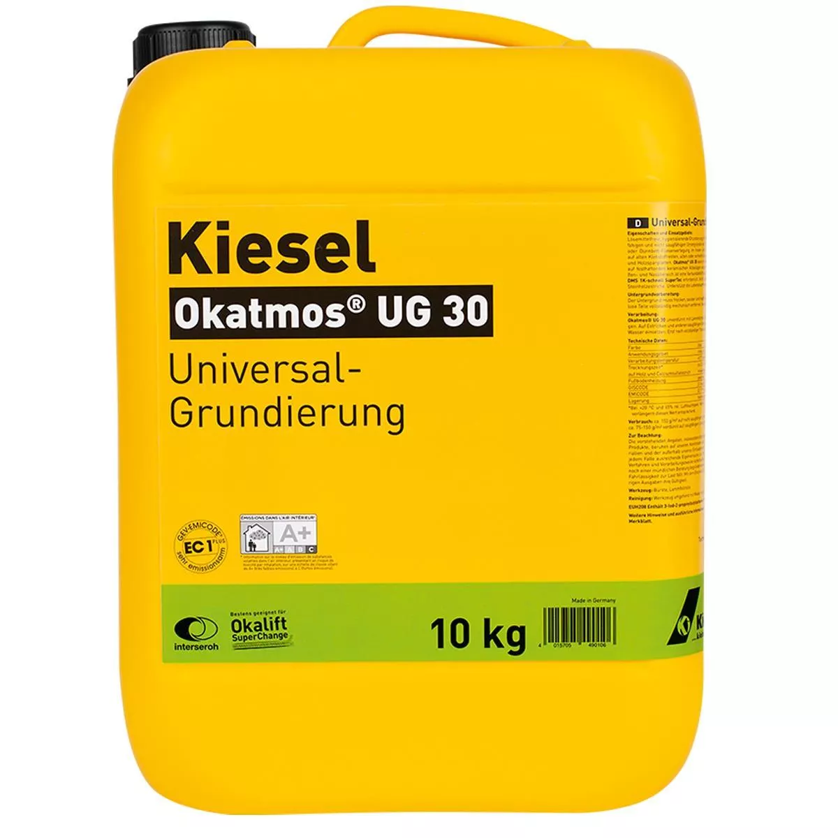 Universele primer Kiesel Okatmos UG 30 Blauw 10 kg Universele primer Kiesel Okatmos UG 30 Blauw 10 kg