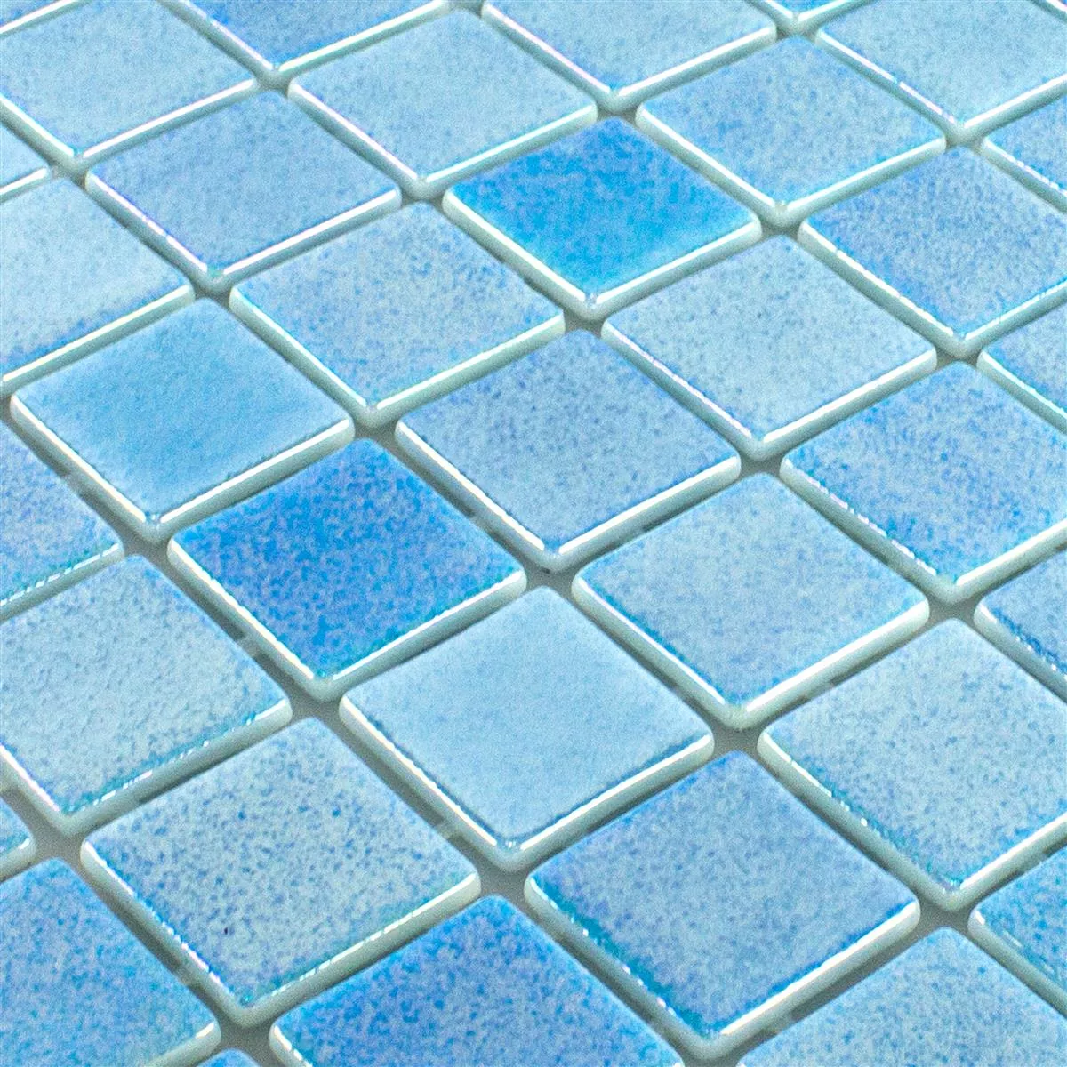 Glas Zwembad Mozaïek McNeal Lichtblauw 38