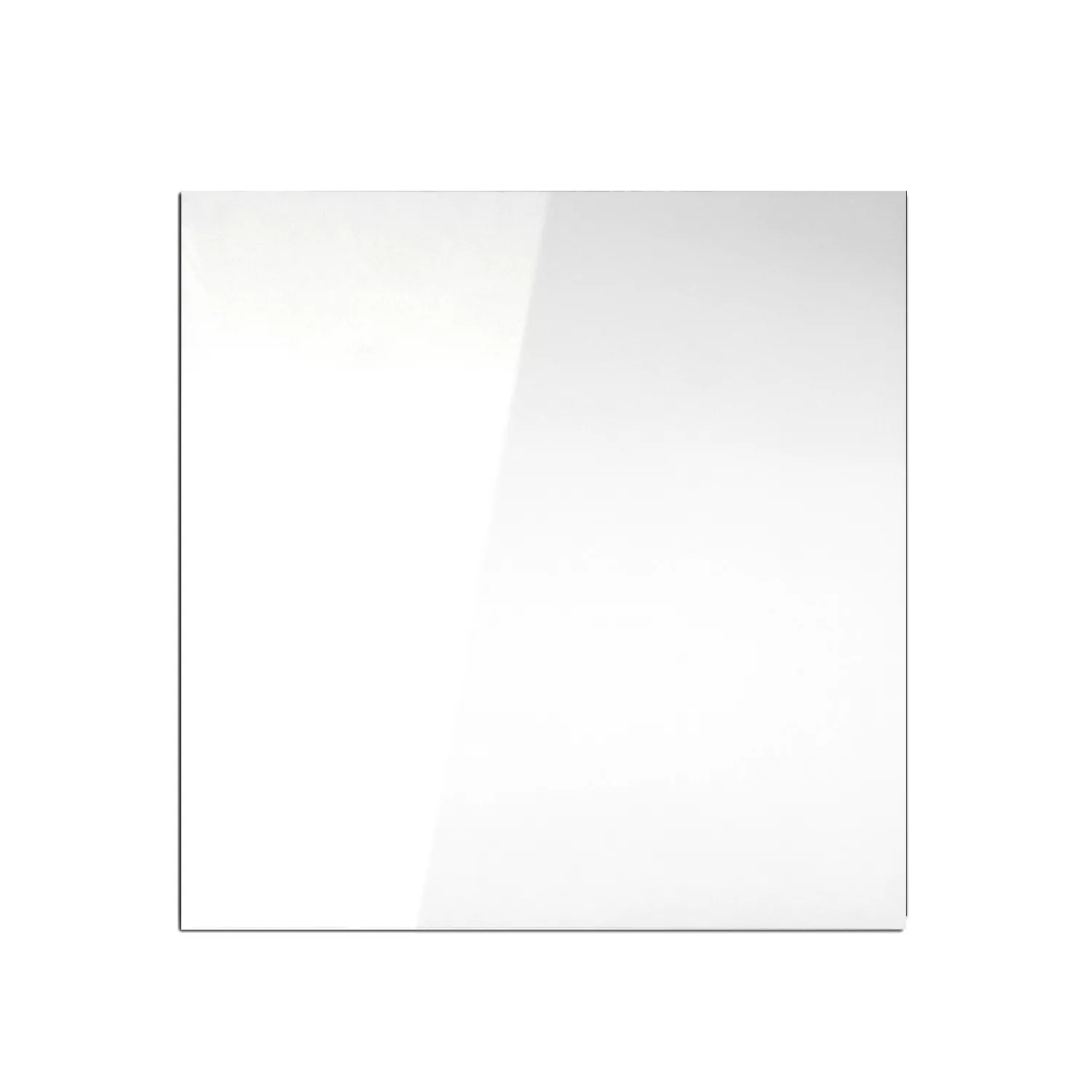 Échantillon Carrelage Sol Et Mur Majesta Blanc Uni Poli Brillant 30x30cm