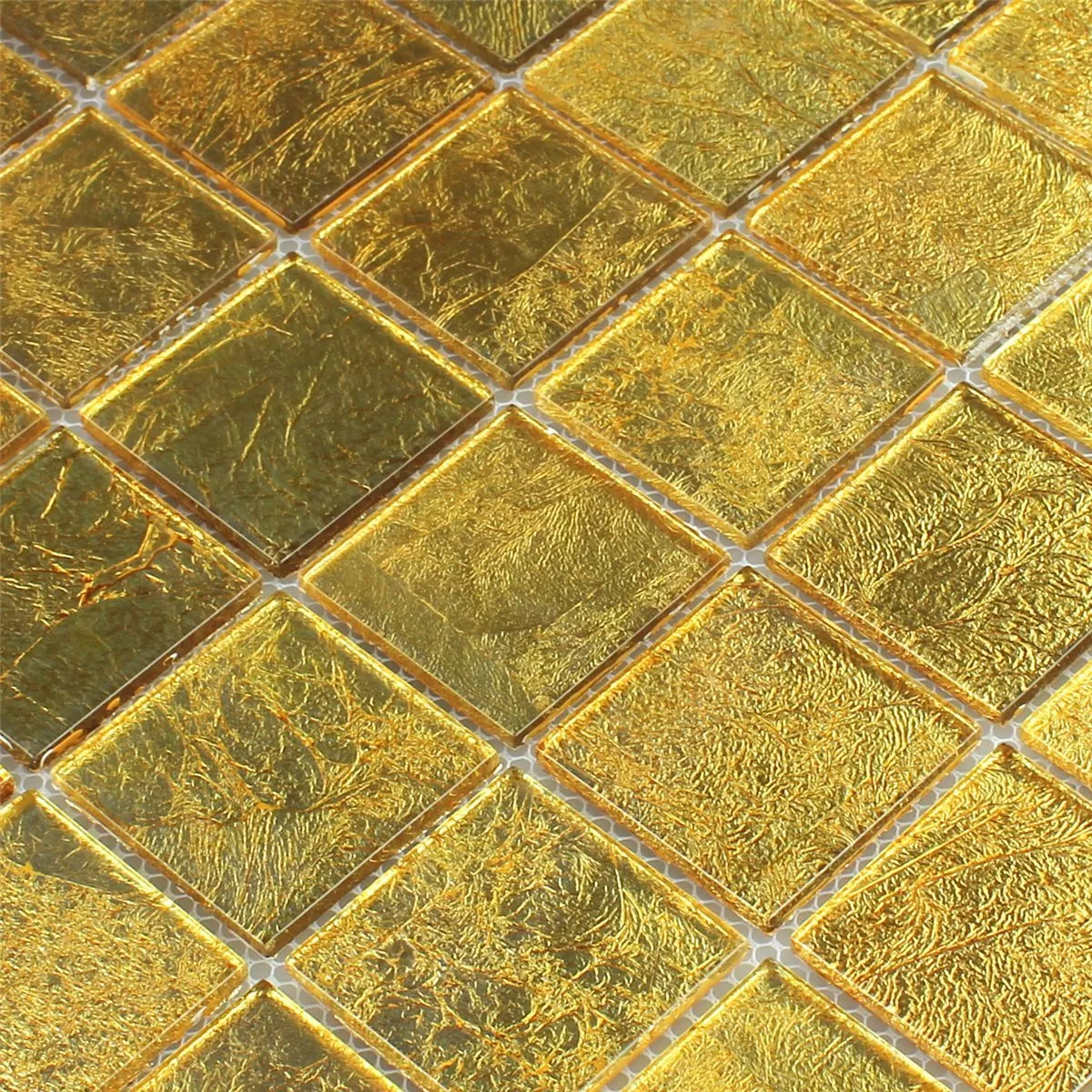 Sample Mozaïektegel Glas Effect Guld 