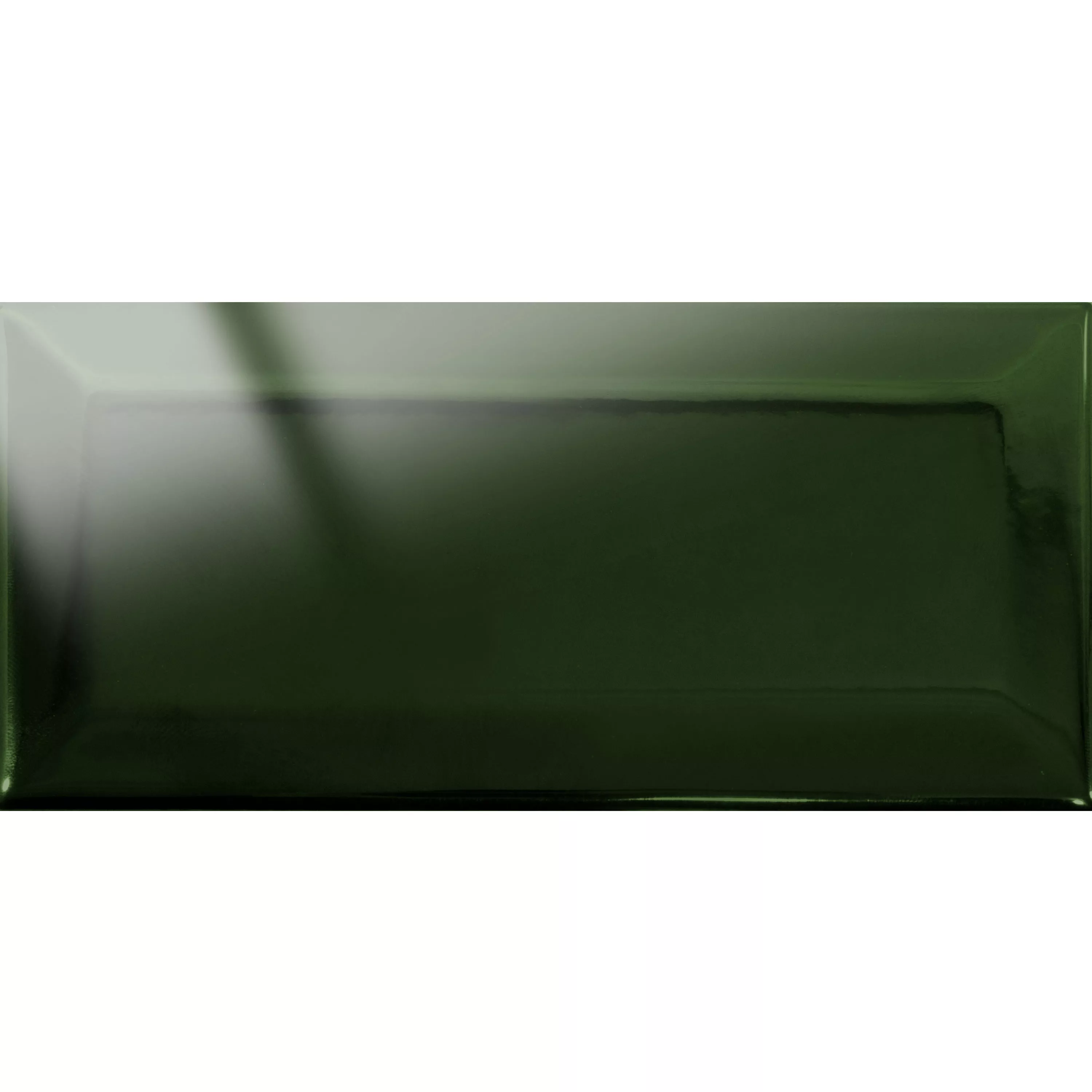 Metro Wandtegels Heliopolis Met Facet Groen 7,5x15cm Metro Wandtegels Heliopolis Met Facet Groen 7,5x15cm