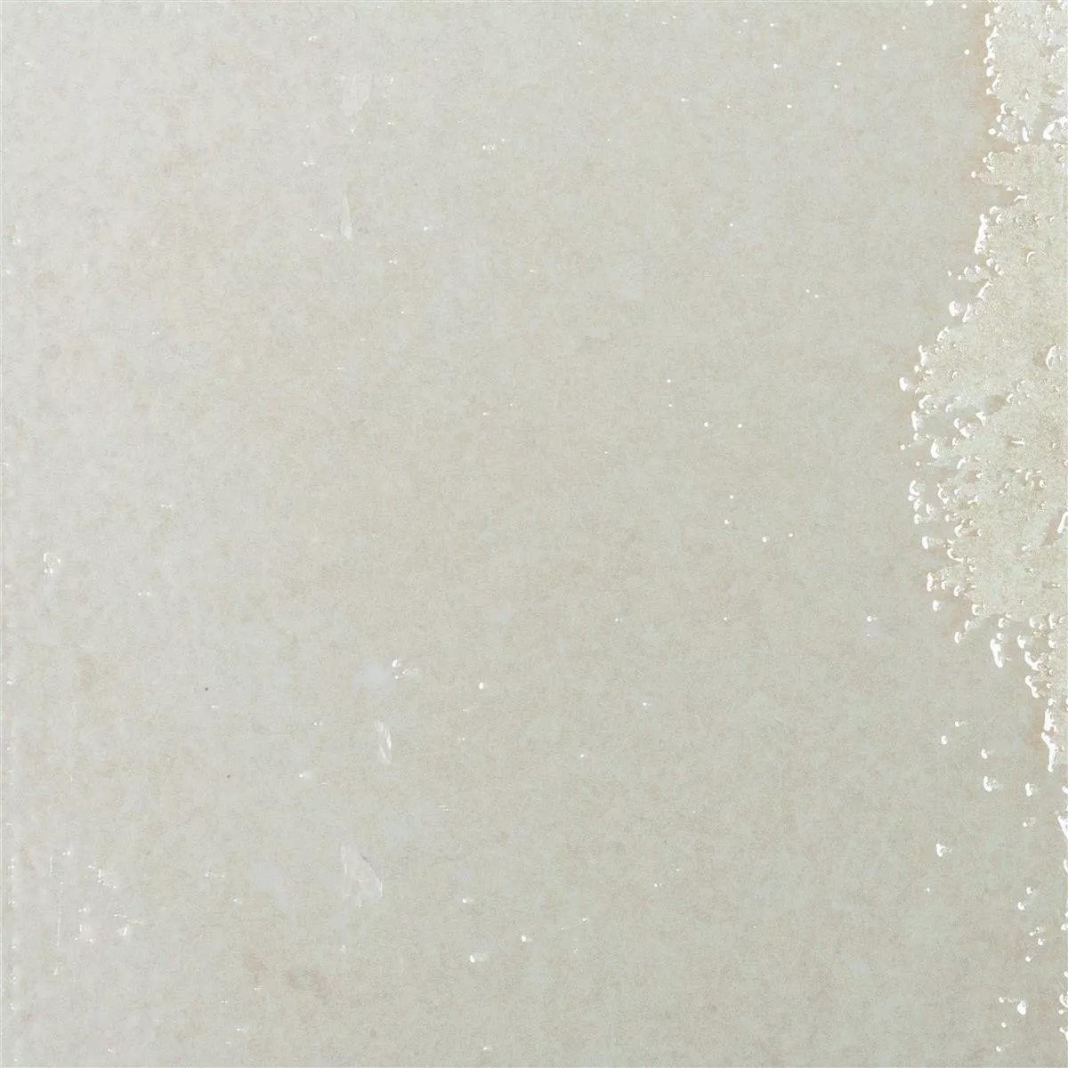 Carrelage Mural Lara Brillant Ondulé 15x15cm Blanc