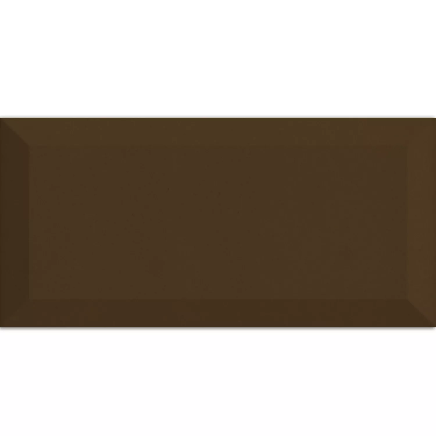 Carrelage Mural Metro Brun Foncé Avec Facette 10x20cm Carrelage Mural Metro Brun Foncé Avec Facette 10x20cm