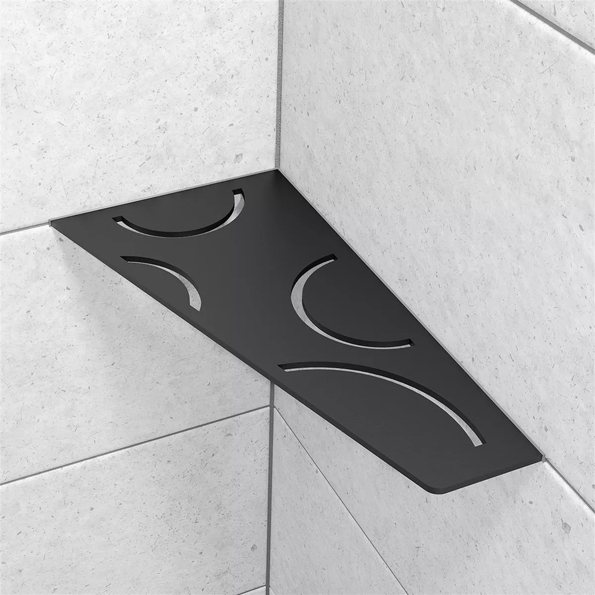 Etagère murale étagère de douche Schlüter carrée 15,4x29,5cm Curve Graphite