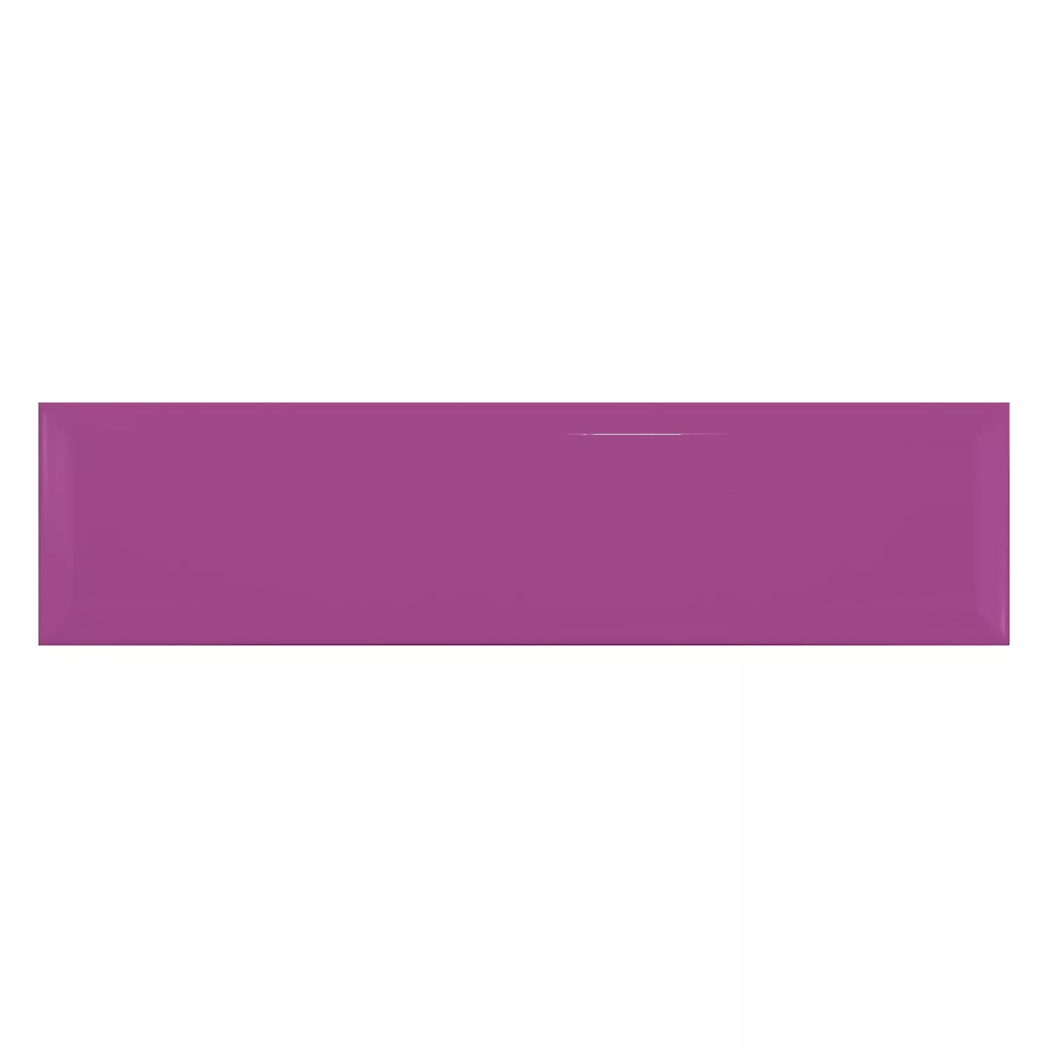 Metro tegel Purper Glanzend 7,5x30 cm Met Facet Freiberg Morado