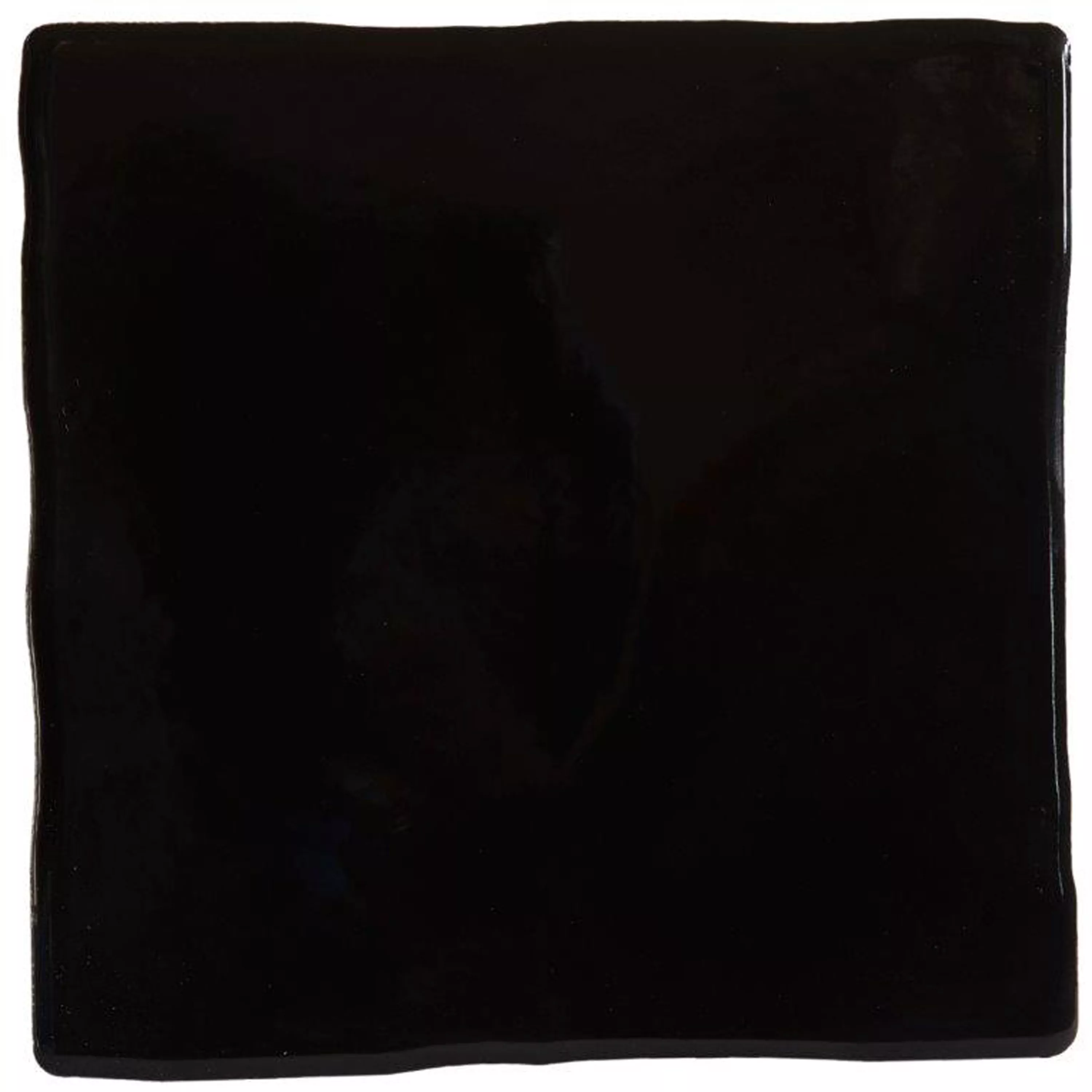 Wandtegels Rebecca Gegolfd Zwart 16,2x16,2cm