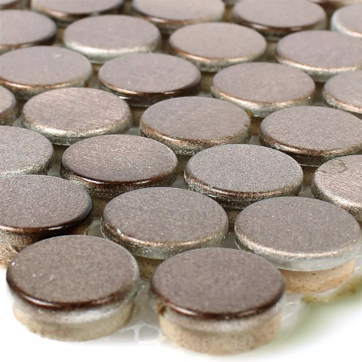 Mosaïque Carrelage Aluminium Métal Fantom Bouton Bronze Mosaïque Carrelage Aluminium Métal Fantom Bouton Bronze